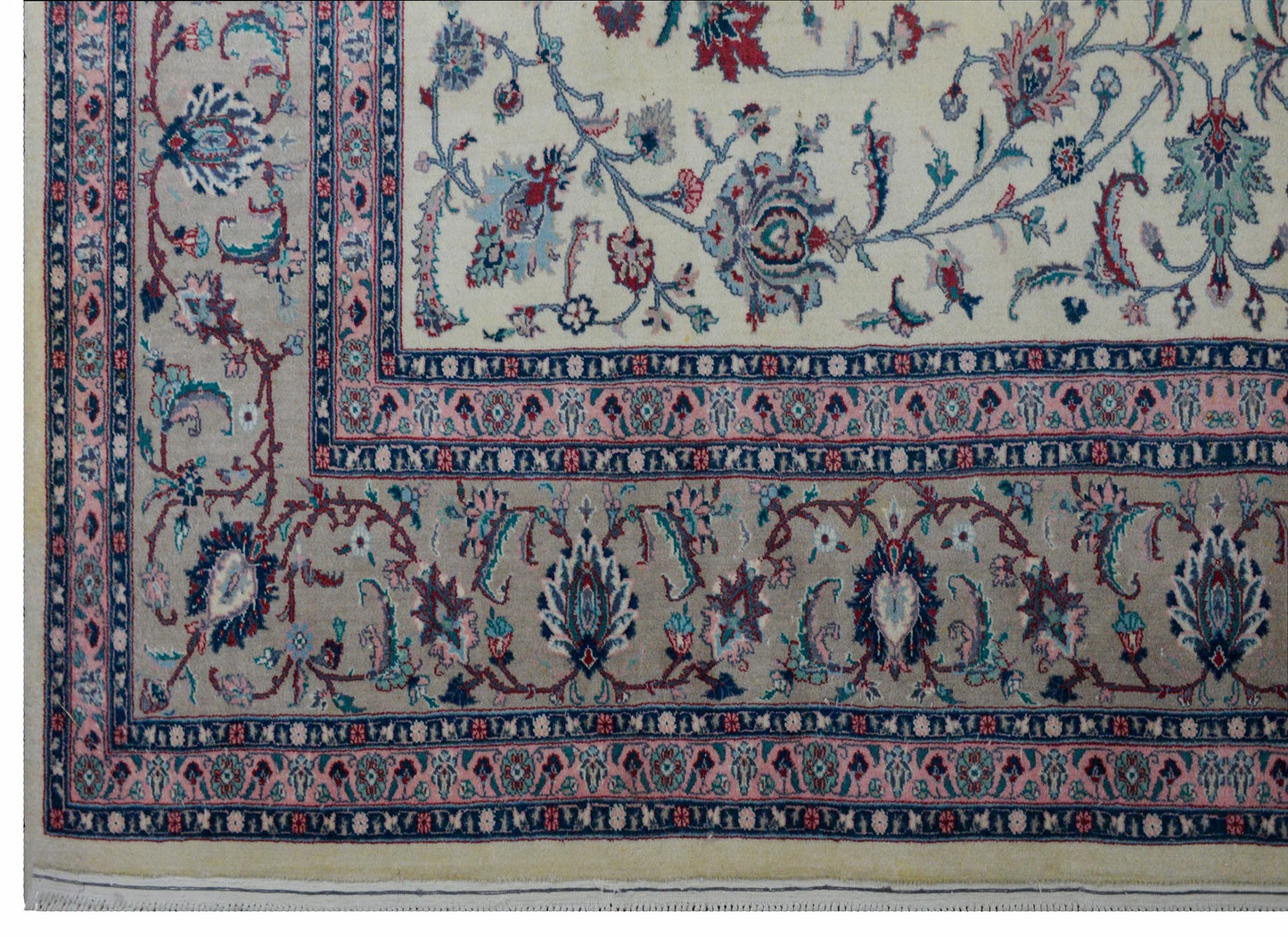Vintage Indian Tabriz Rug For Sale