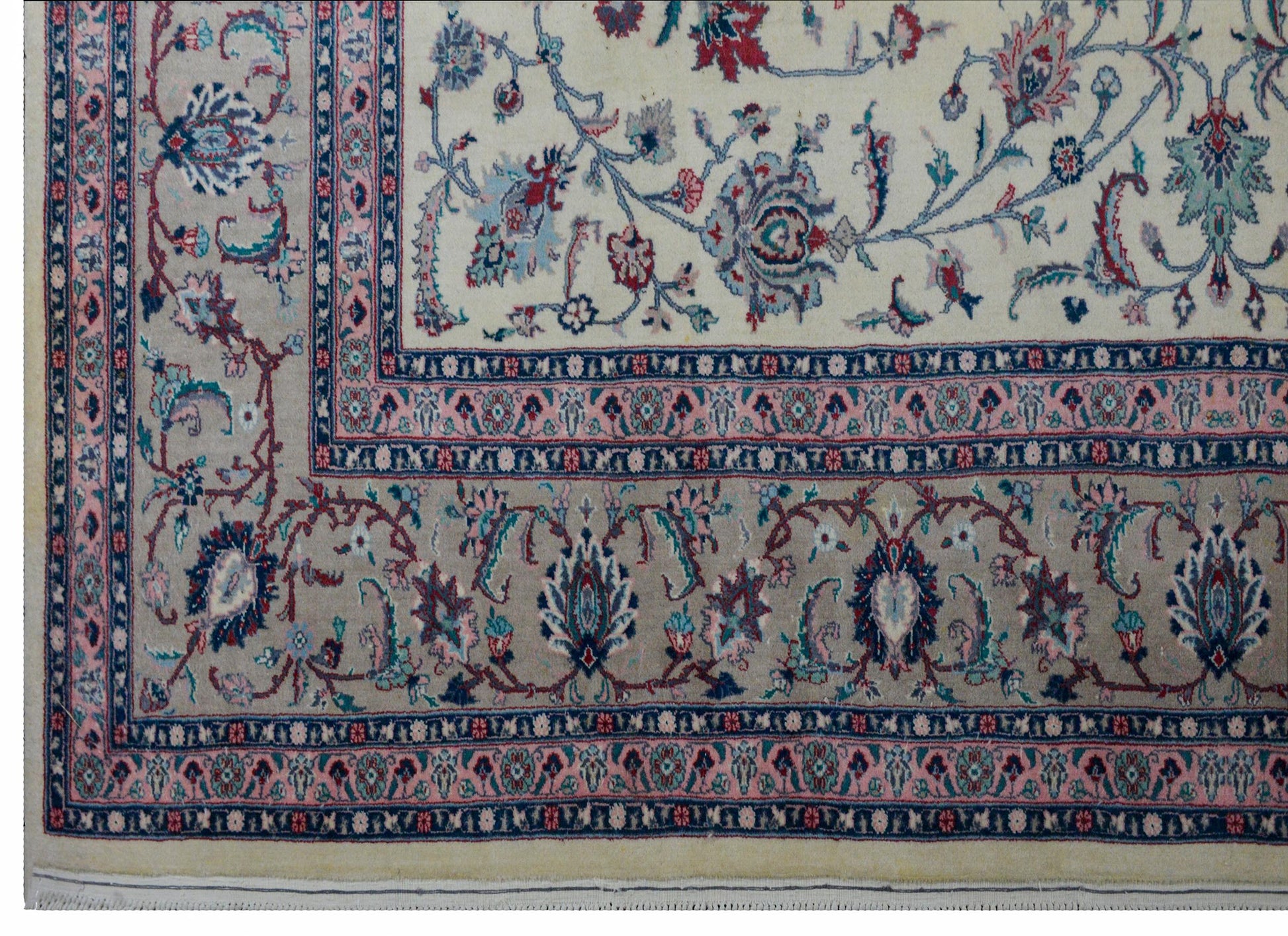 Vintage Indian Tabriz Rug For Sale