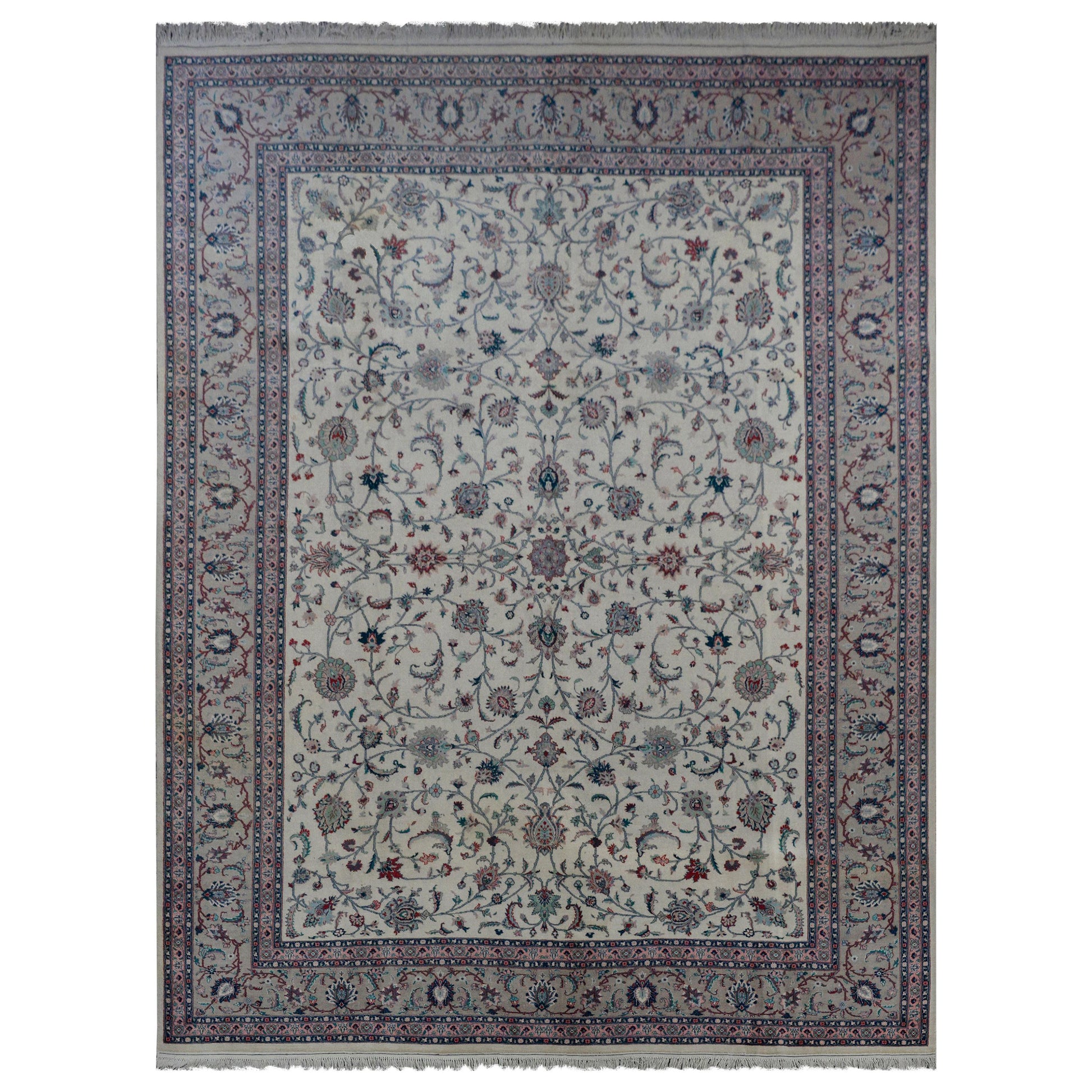 Vintage Indian Tabriz Rug For Sale
