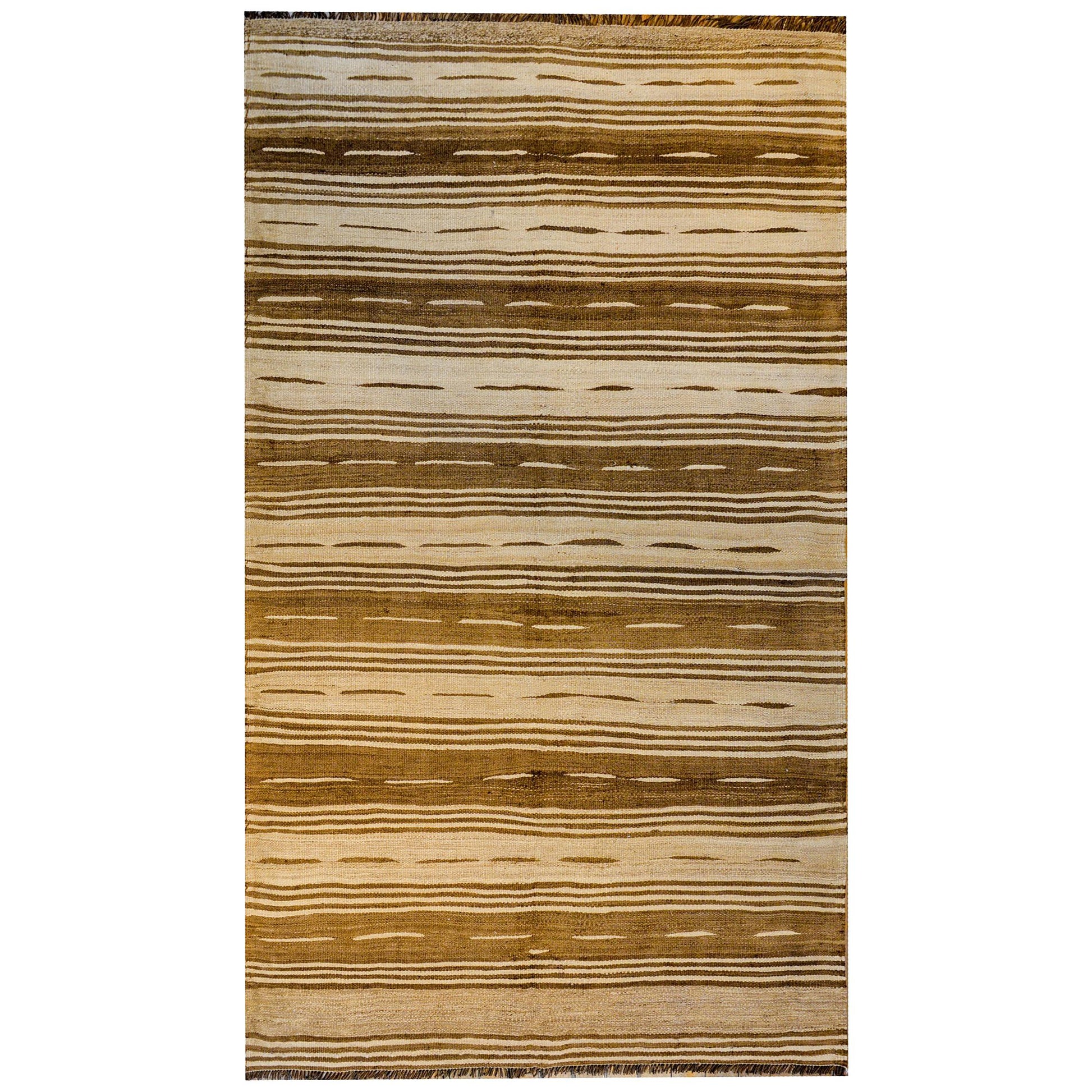 Wonderful Midcentury Shahsevan Kilim Rug For Sale
