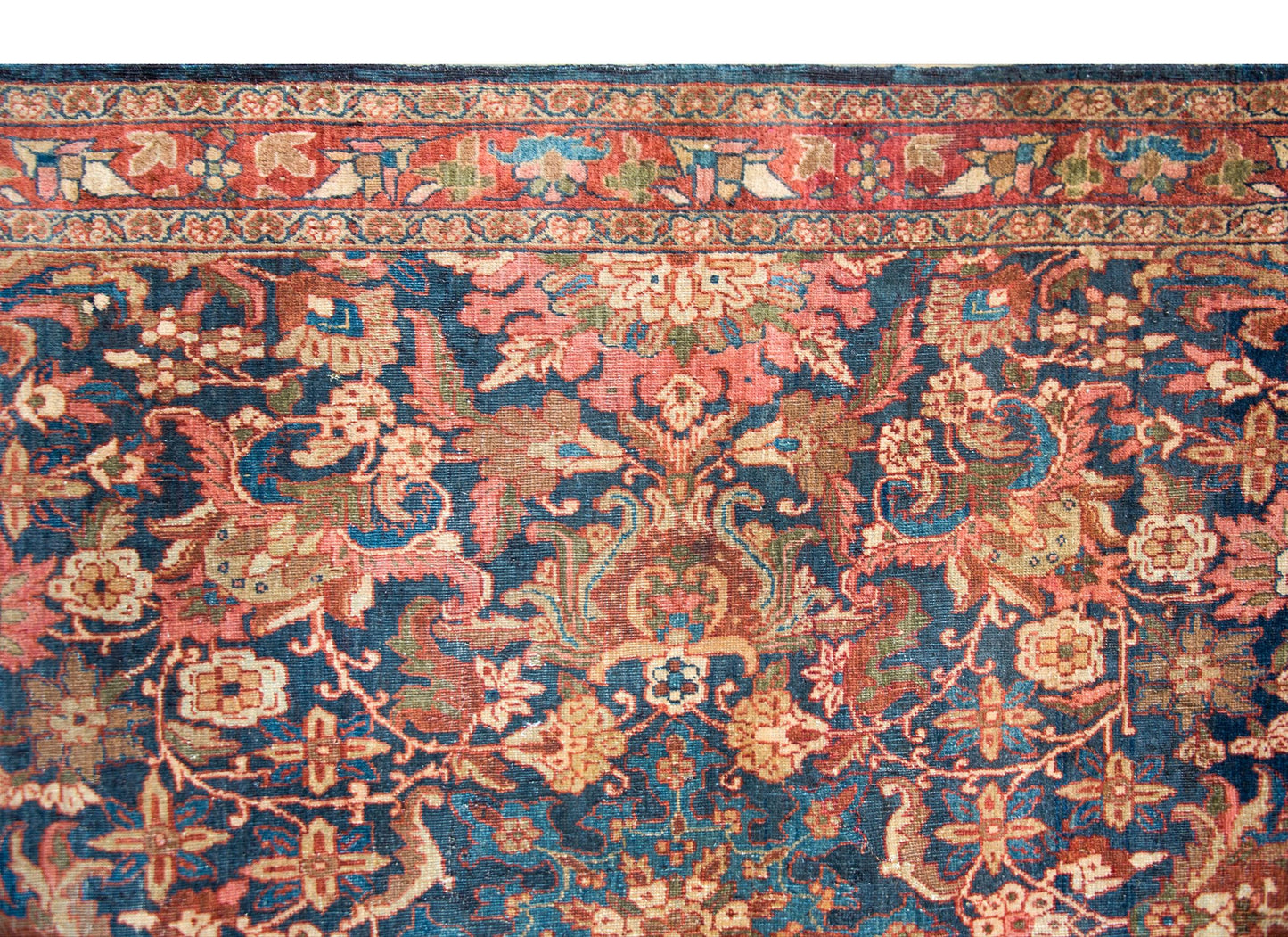 Early 20th Century Persian Meshkabad Rug For Sale