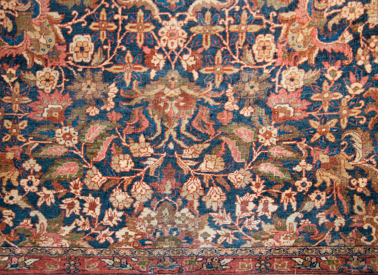 Early 20th Century Persian Meshkabad Rug For Sale