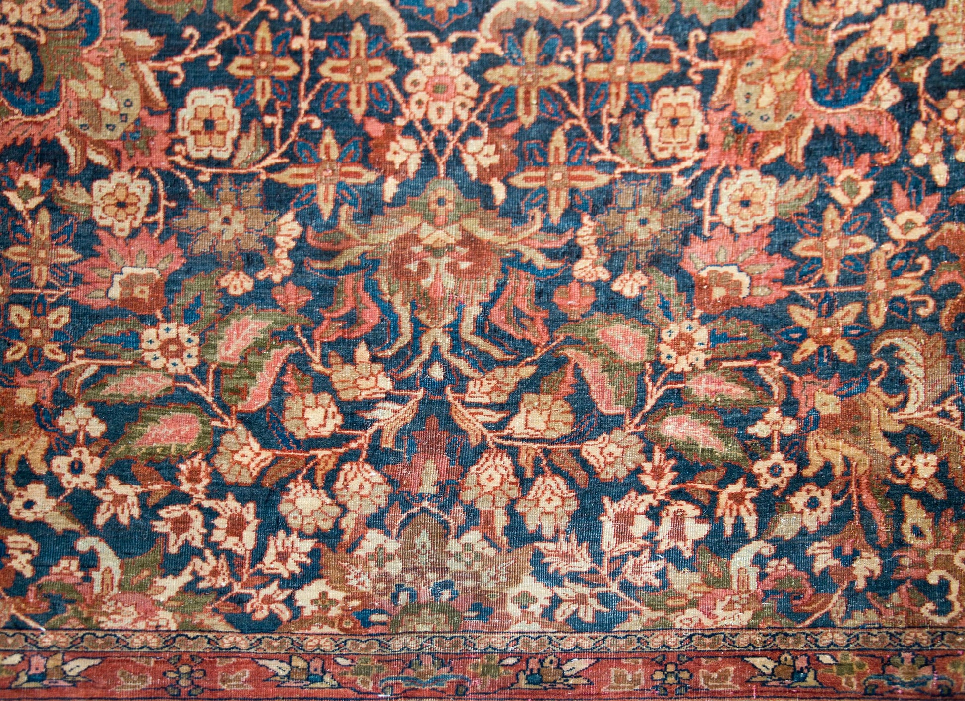 Early 20th Century Persian Meshkabad Rug For Sale