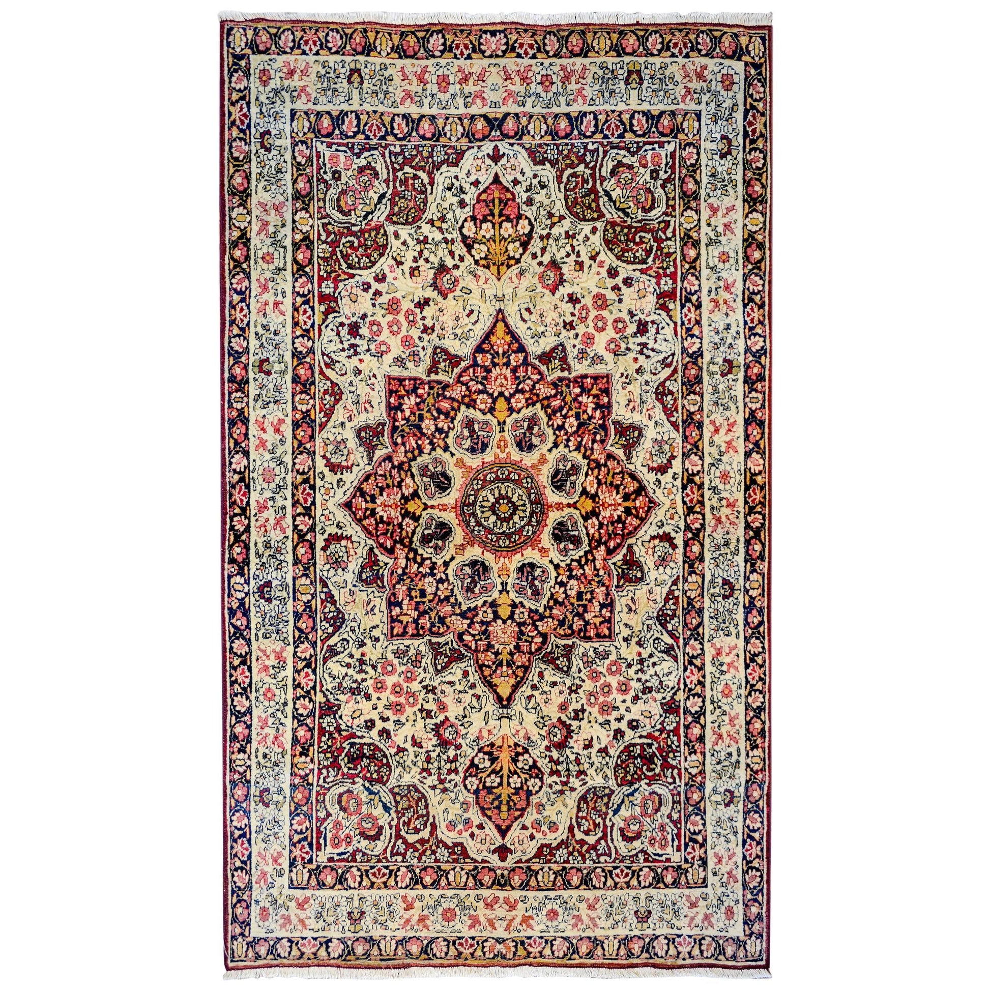 Incredible Late 19th Century, Lavar Kirman Rug For Sale
