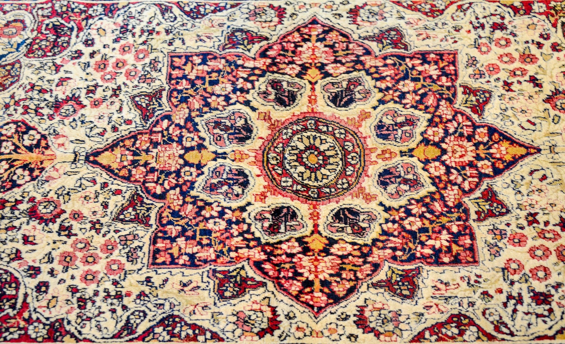 Incredible Late 19th Century, Lavar Kirman Rug For Sale