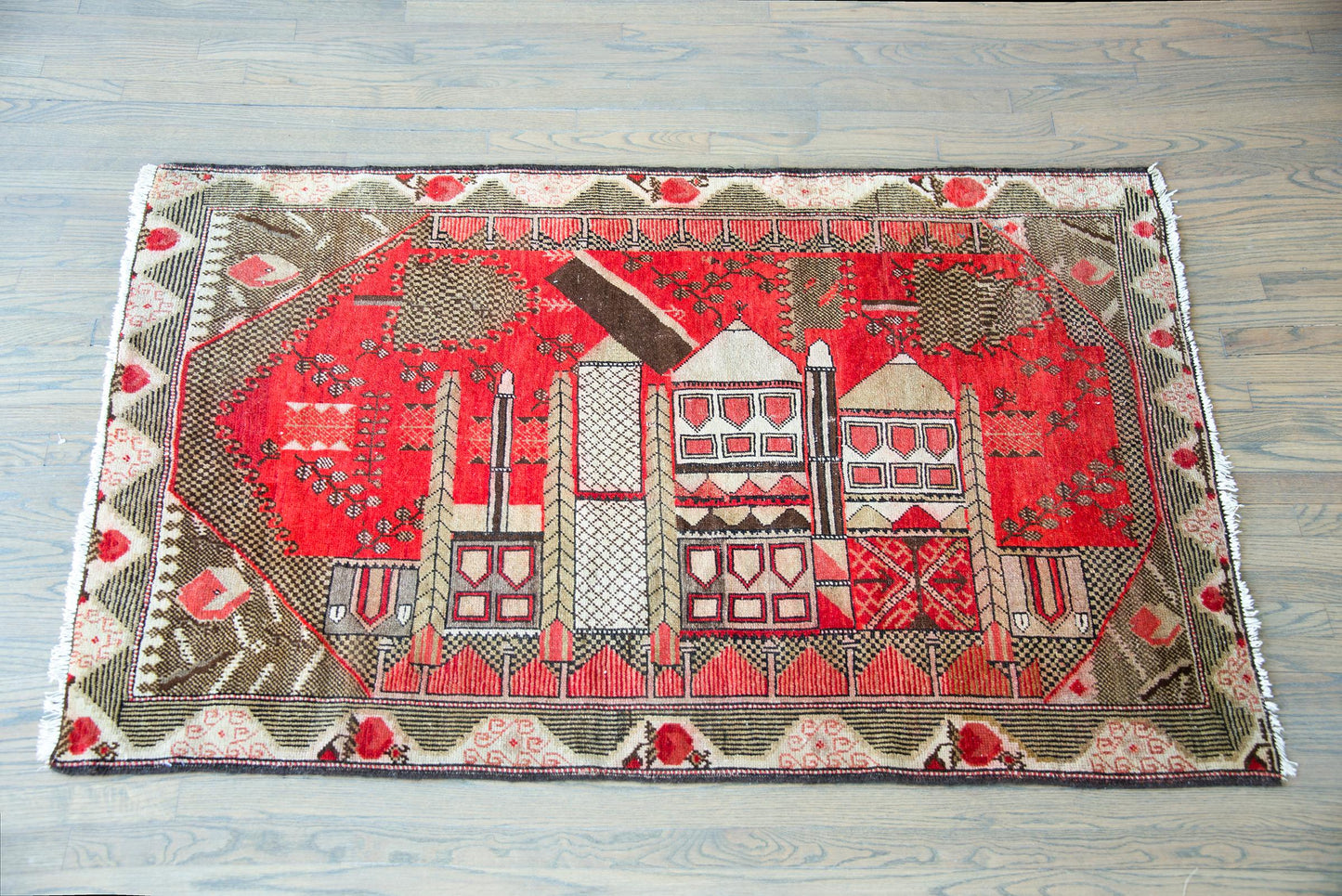 Early 20th Century Central Asian Khotan Rug For Sale