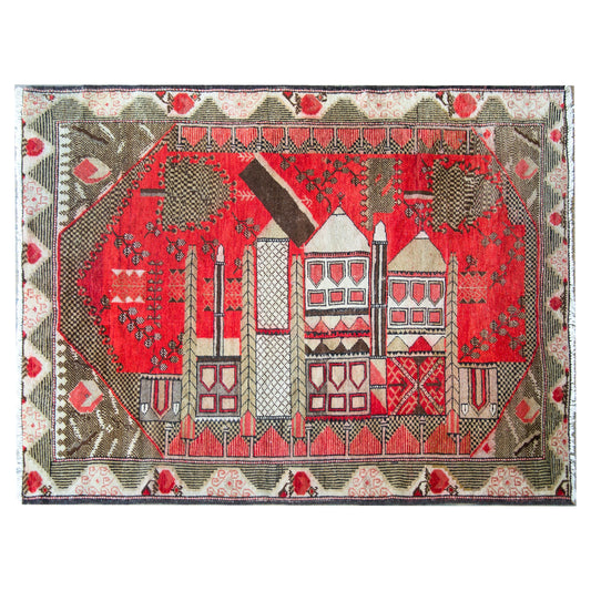 Early 20th Century Central Asian Khotan Rug For Sale