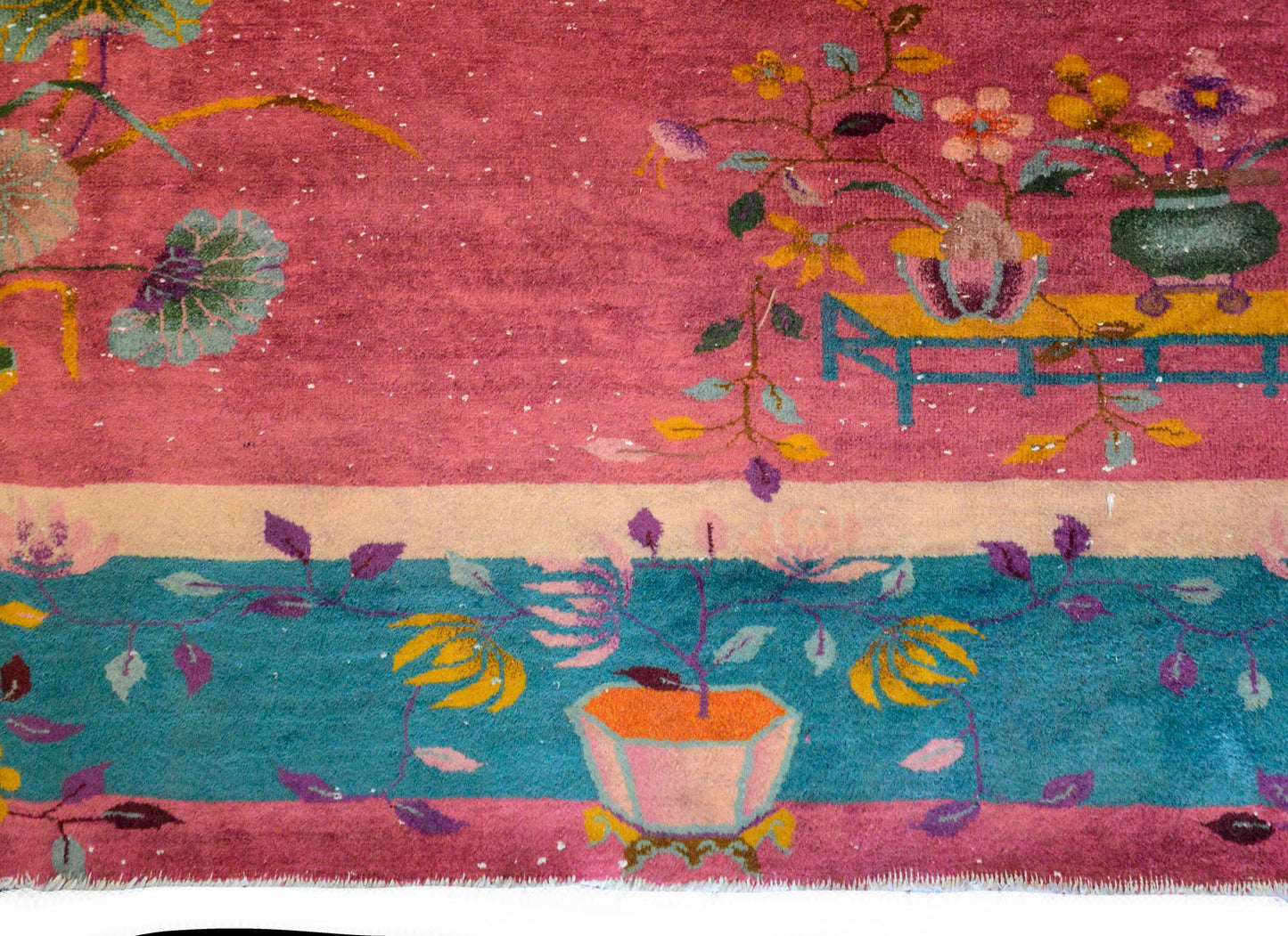 Early 20th Century Chinese Art Deco Rug For Sale