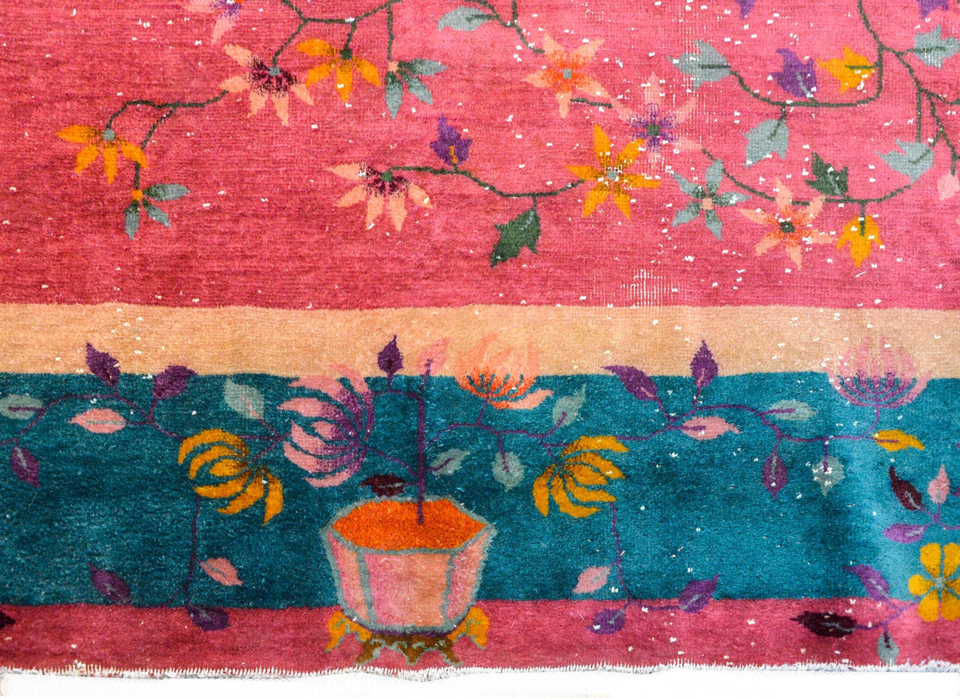 Early 20th Century Chinese Art Deco Rug For Sale