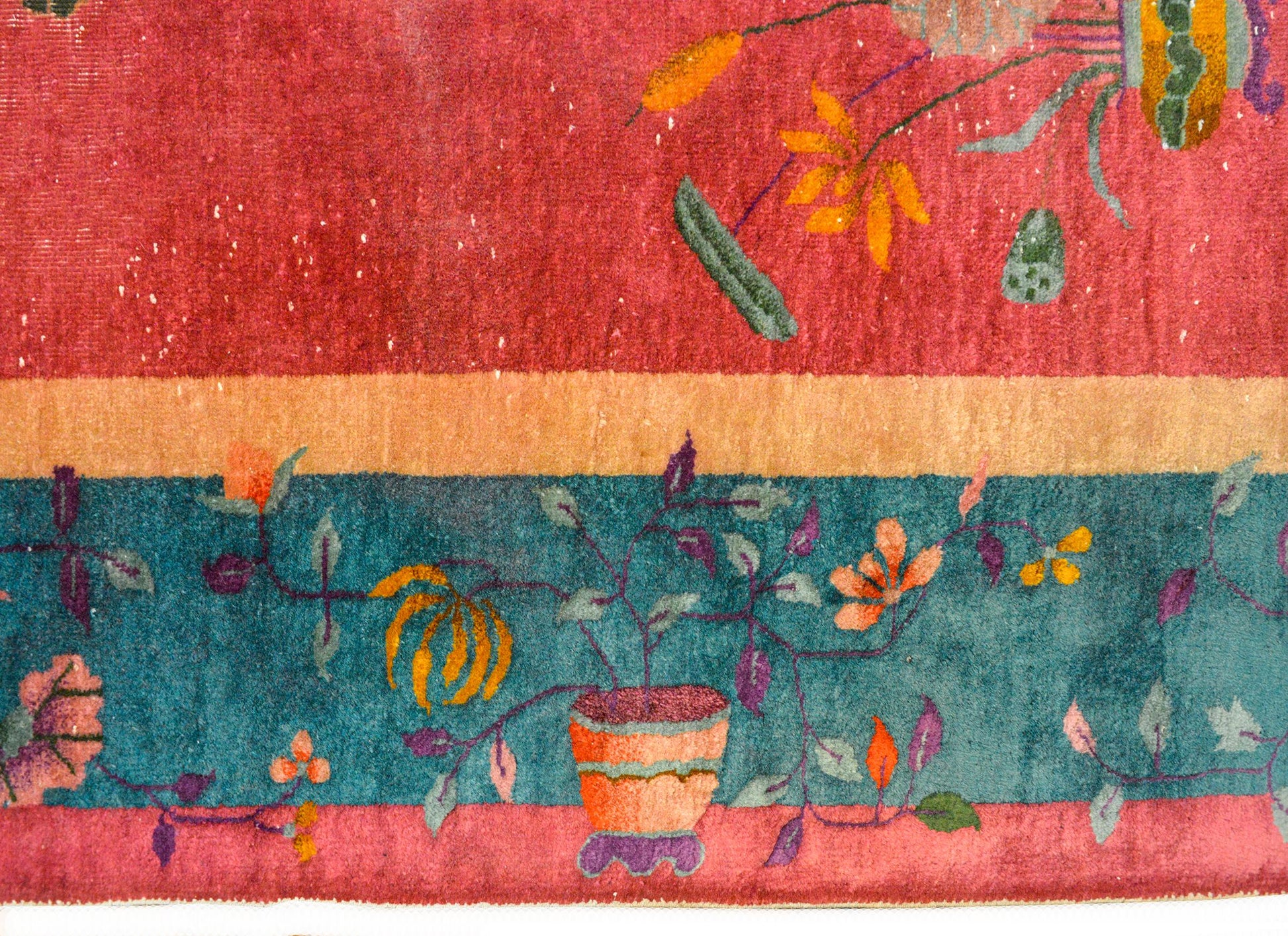 Early 20th Century Chinese Art Deco Rug For Sale
