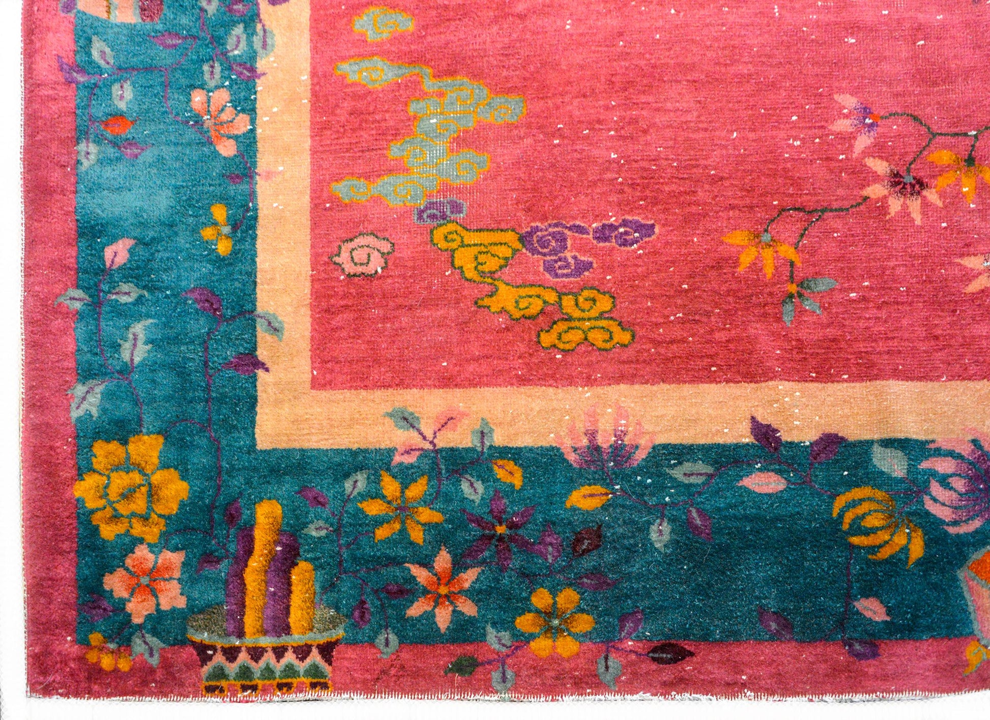 Early 20th Century Chinese Art Deco Rug For Sale