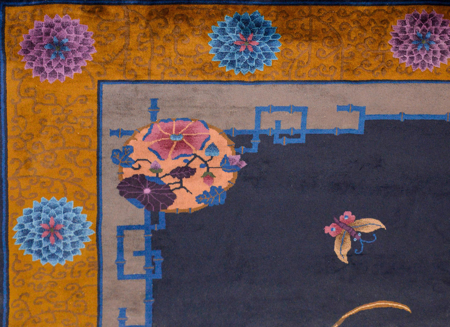 Gorgeous Chinese Art Deco Rug For Sale