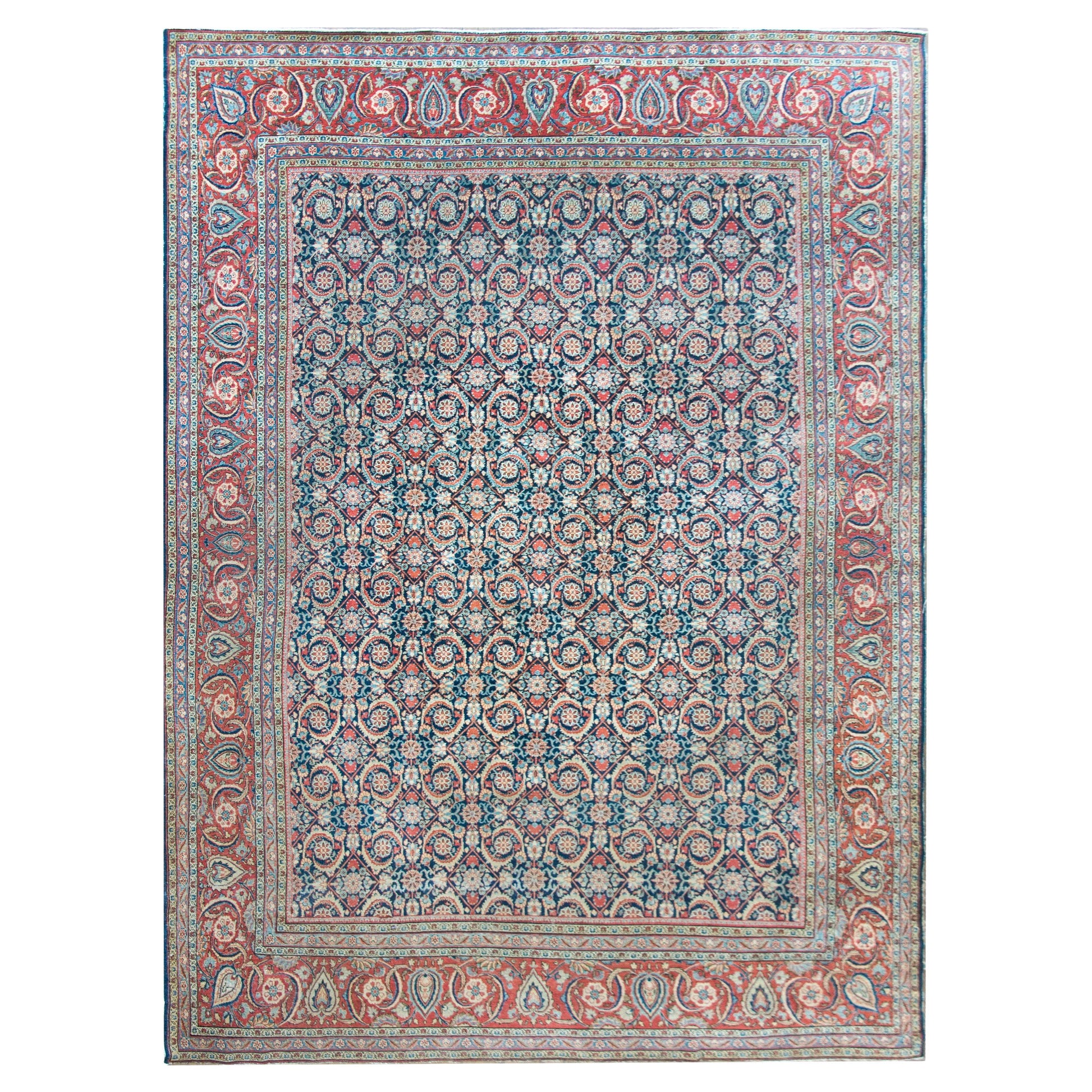 Early 20th Century Persian Kashan Rug For Sale