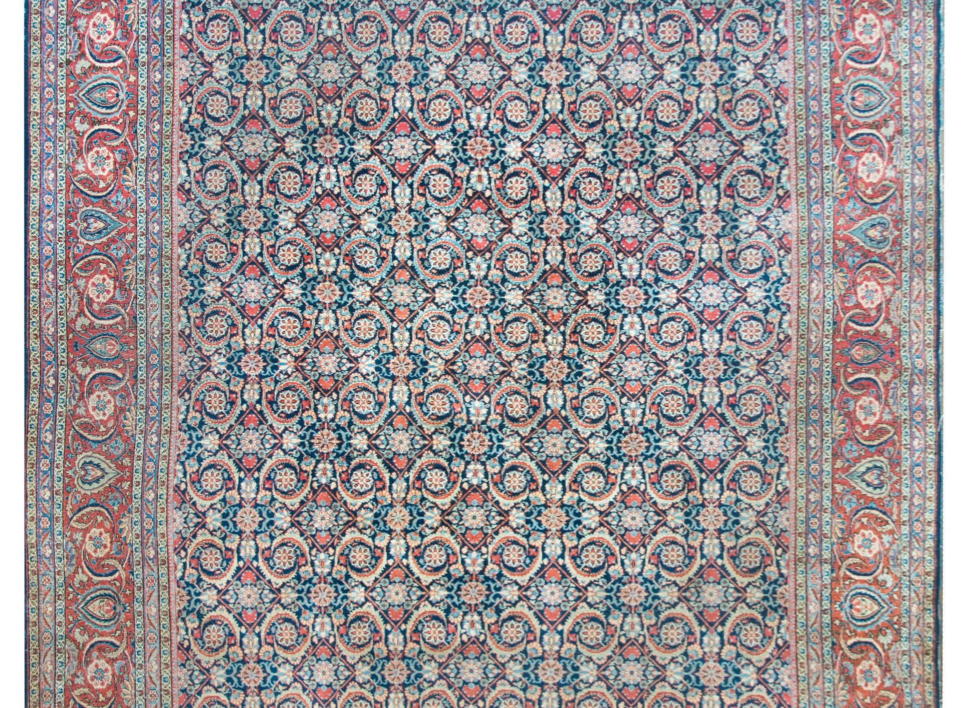 Early 20th Century Persian Kashan Rug For Sale