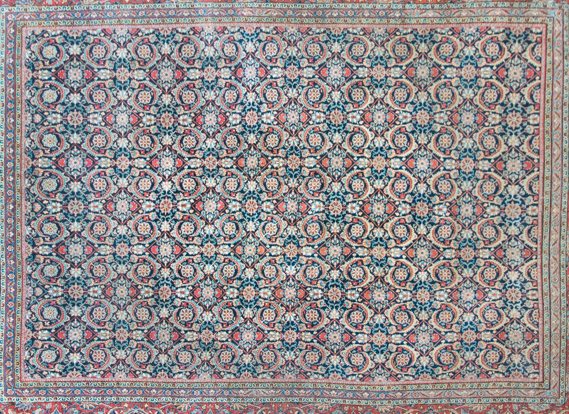 Early 20th Century Persian Kashan Rug For Sale