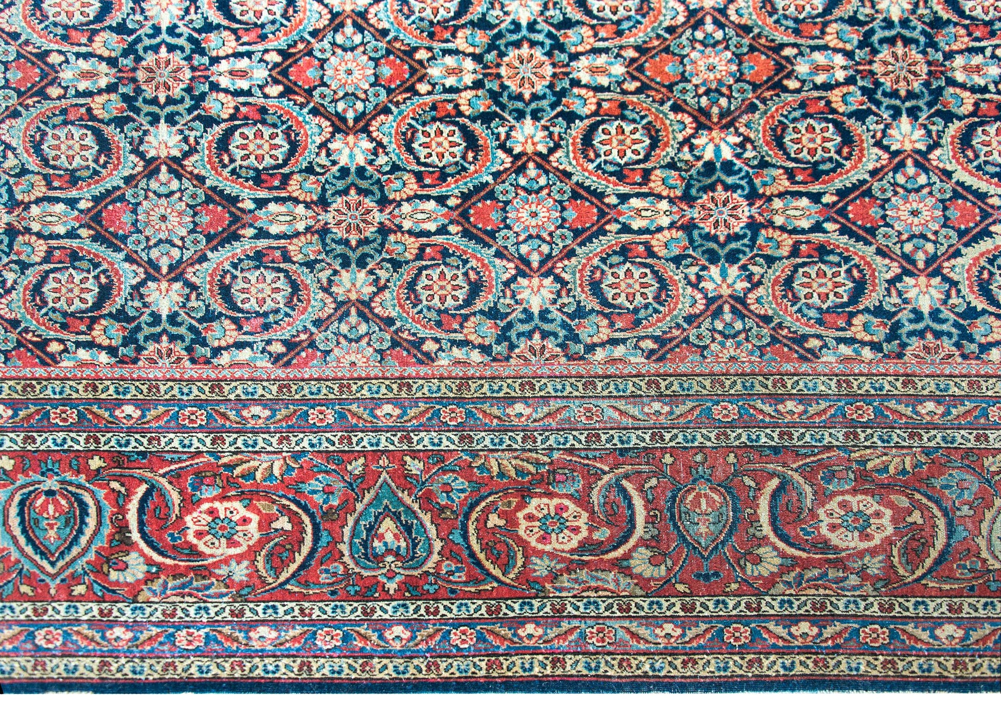 Early 20th Century Persian Kashan Rug For Sale