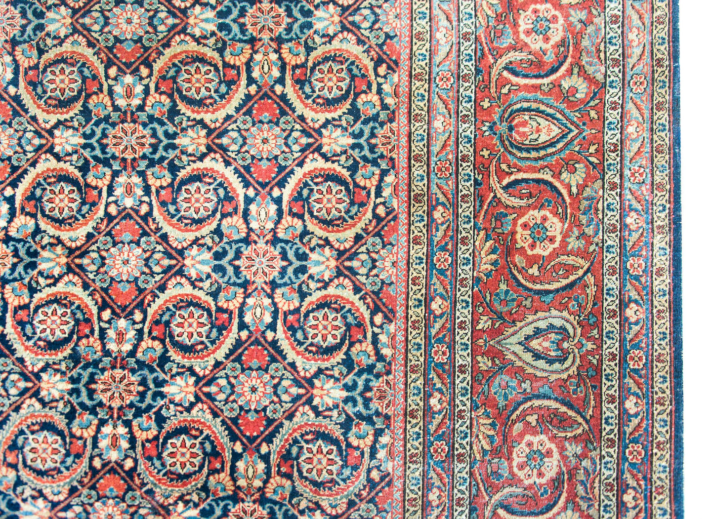 Early 20th Century Persian Kashan Rug For Sale