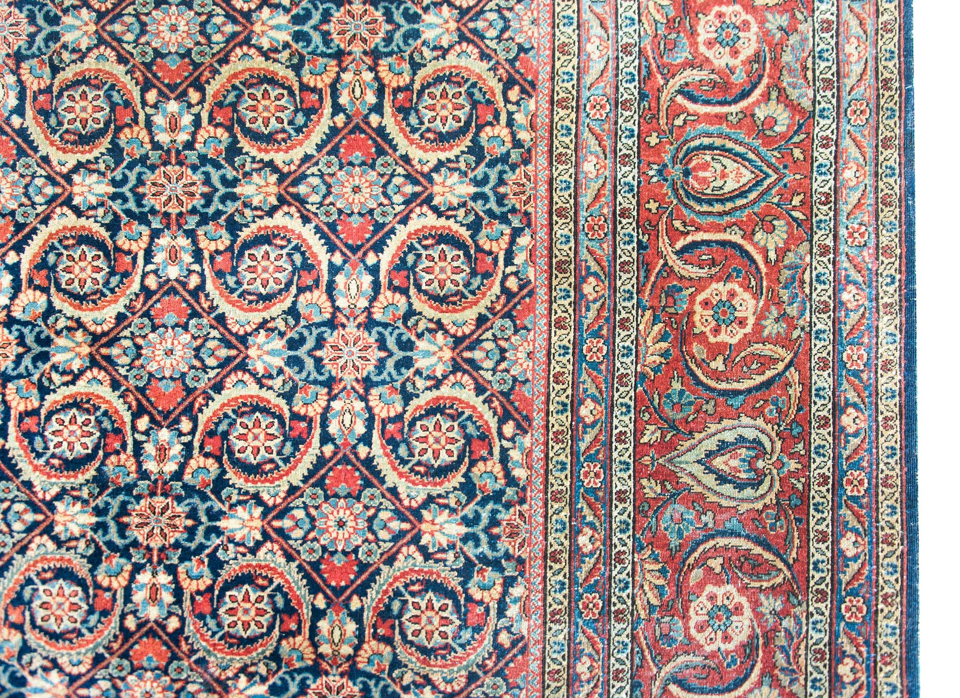 Early 20th Century Persian Kashan Rug For Sale