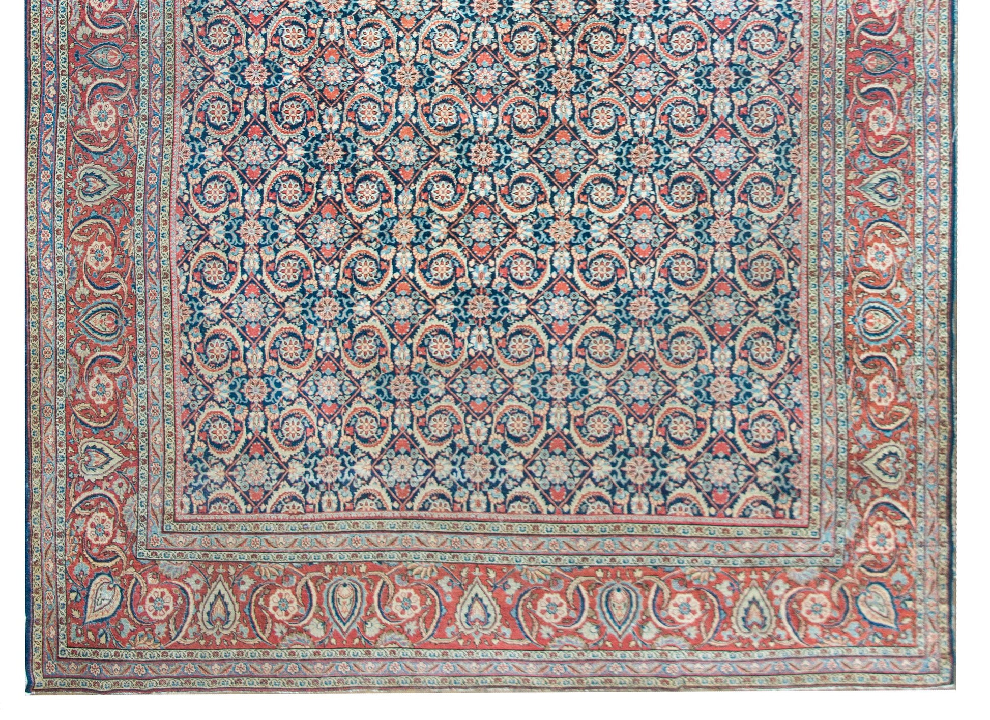 Early 20th Century Persian Kashan Rug For Sale