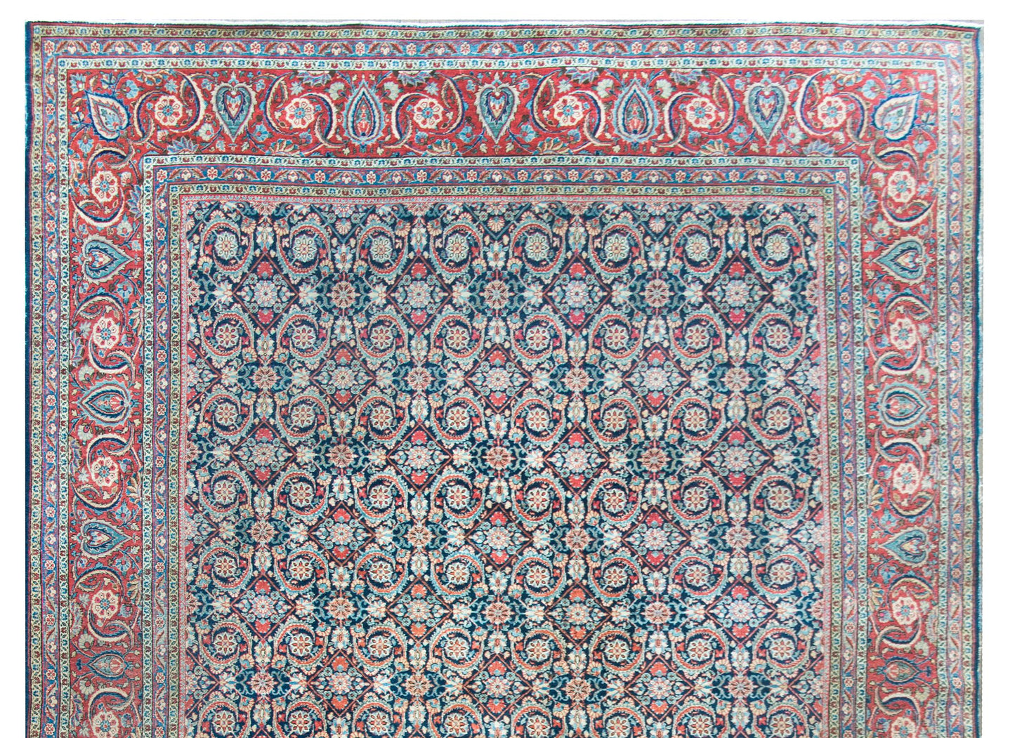 Early 20th Century Persian Kashan Rug For Sale