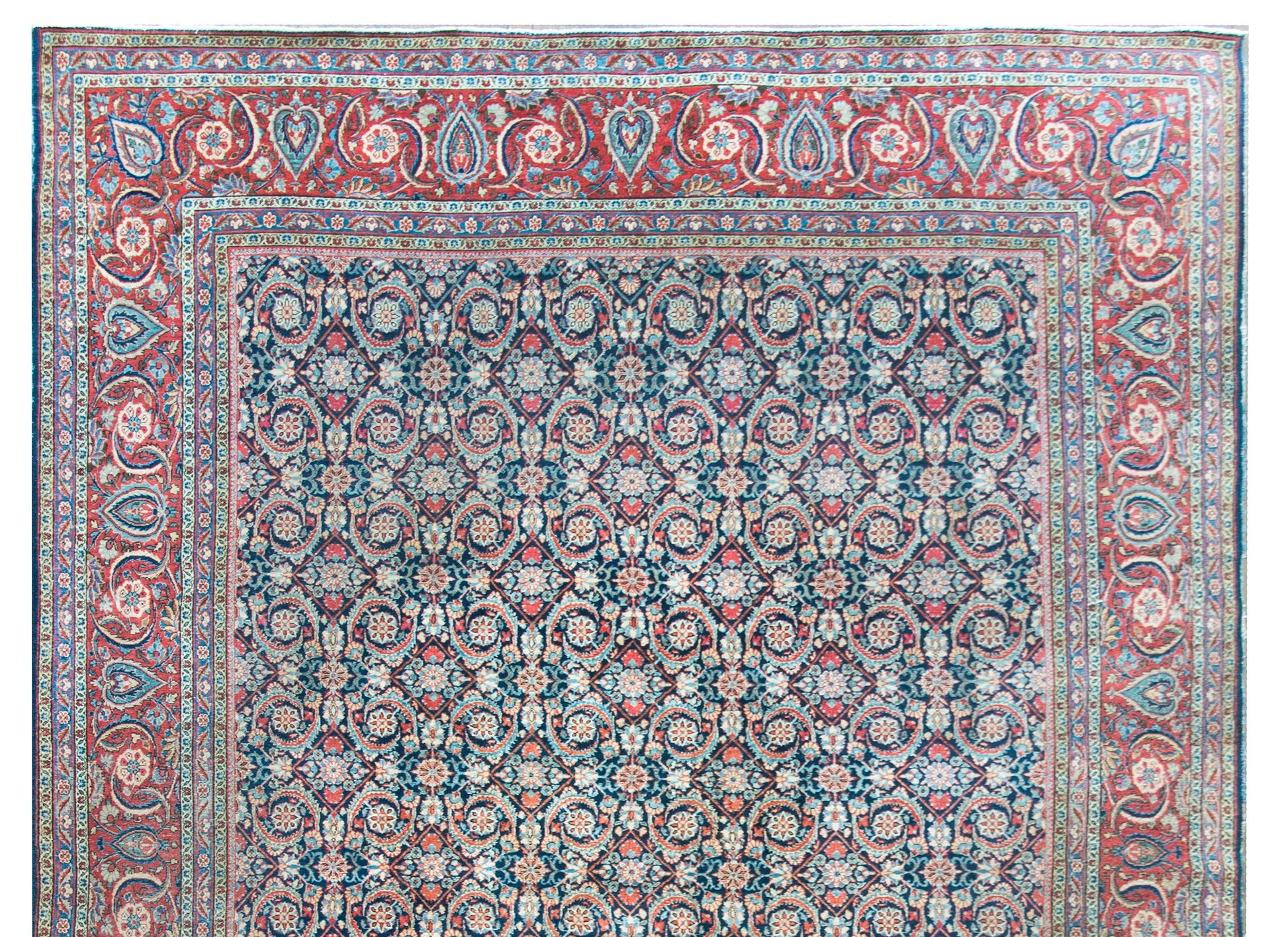 Early 20th Century Persian Kashan Rug For Sale