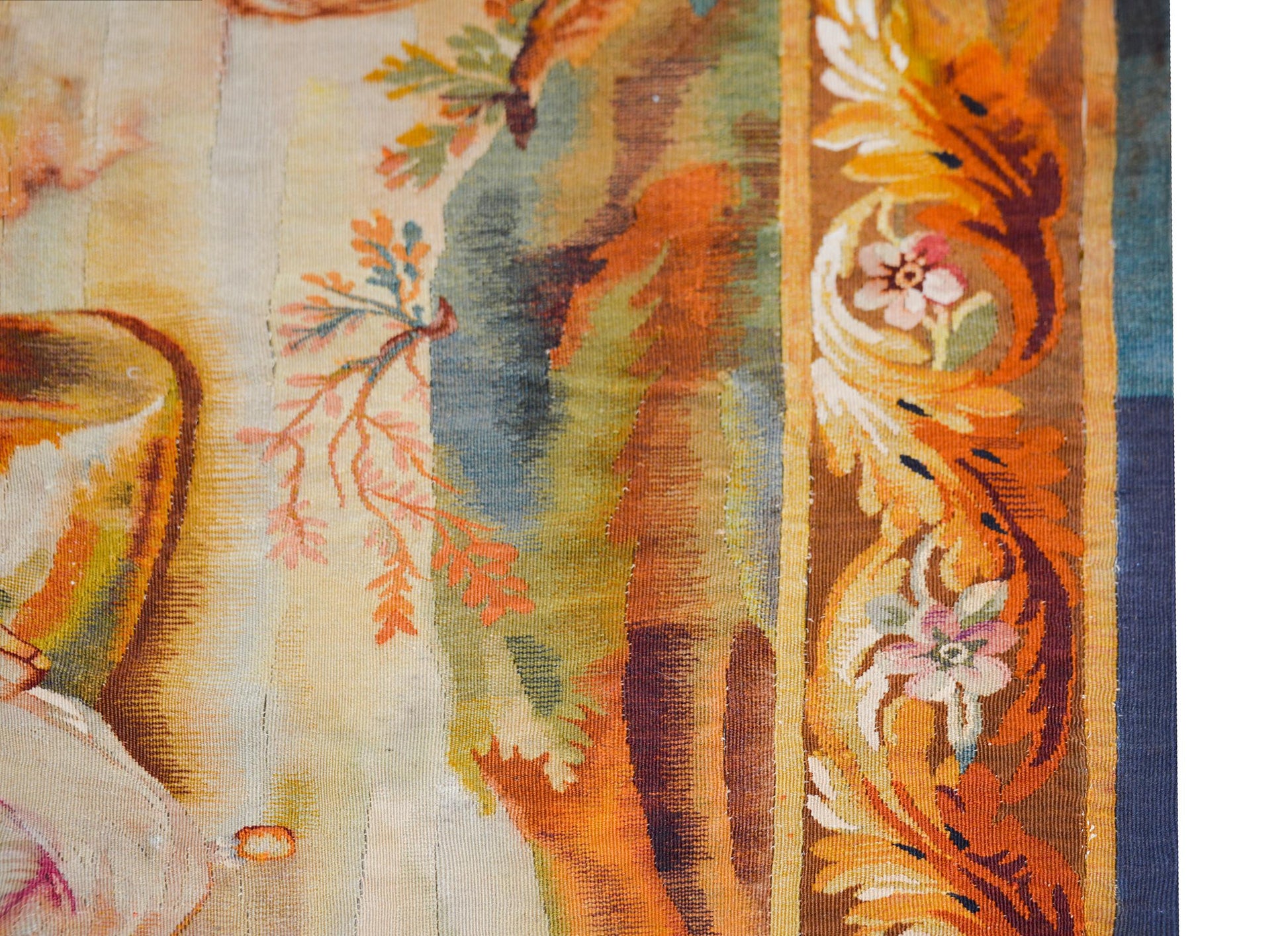 19th Century French Aubusson Rug For Sale