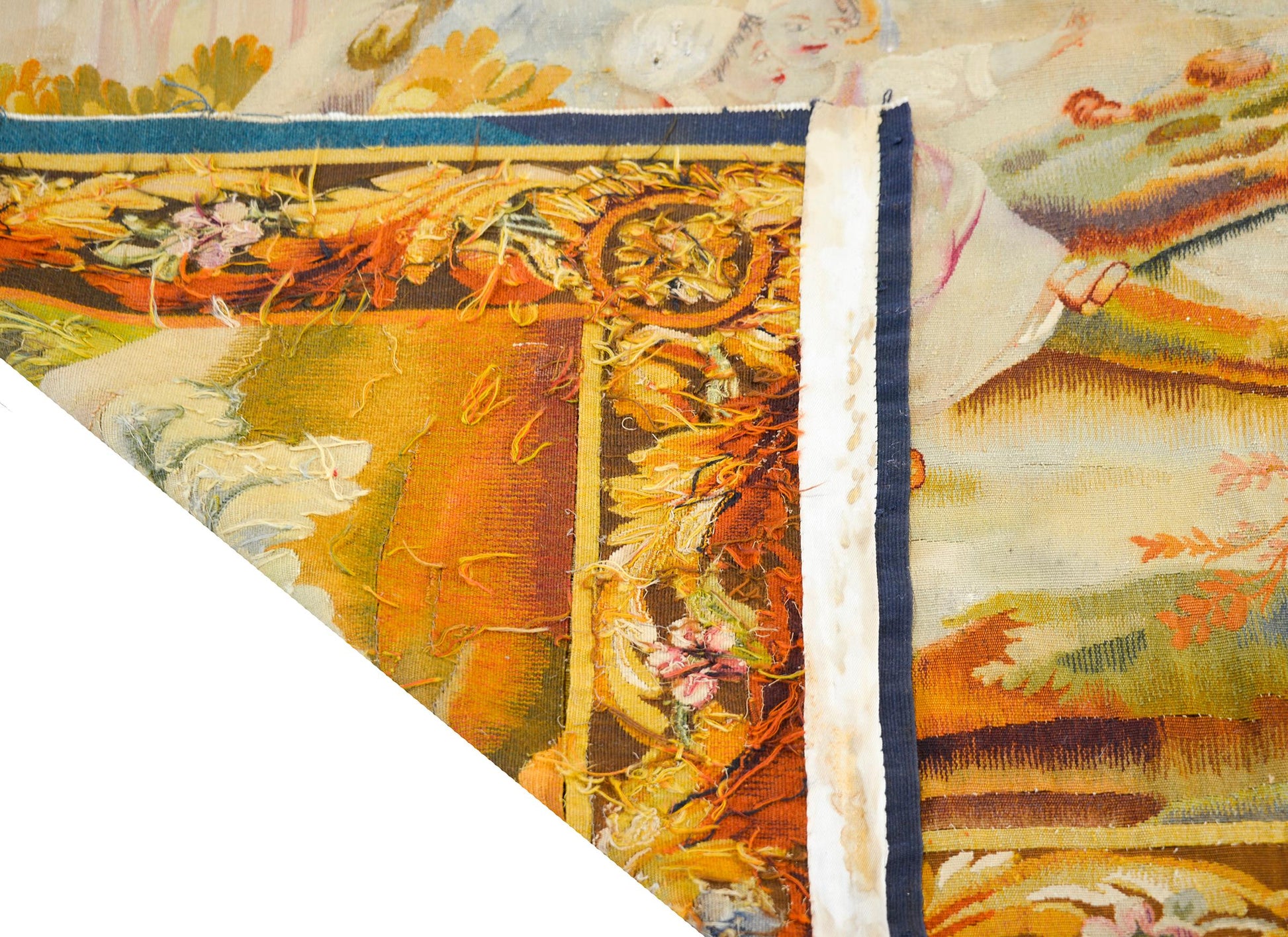 19th Century French Aubusson Rug For Sale