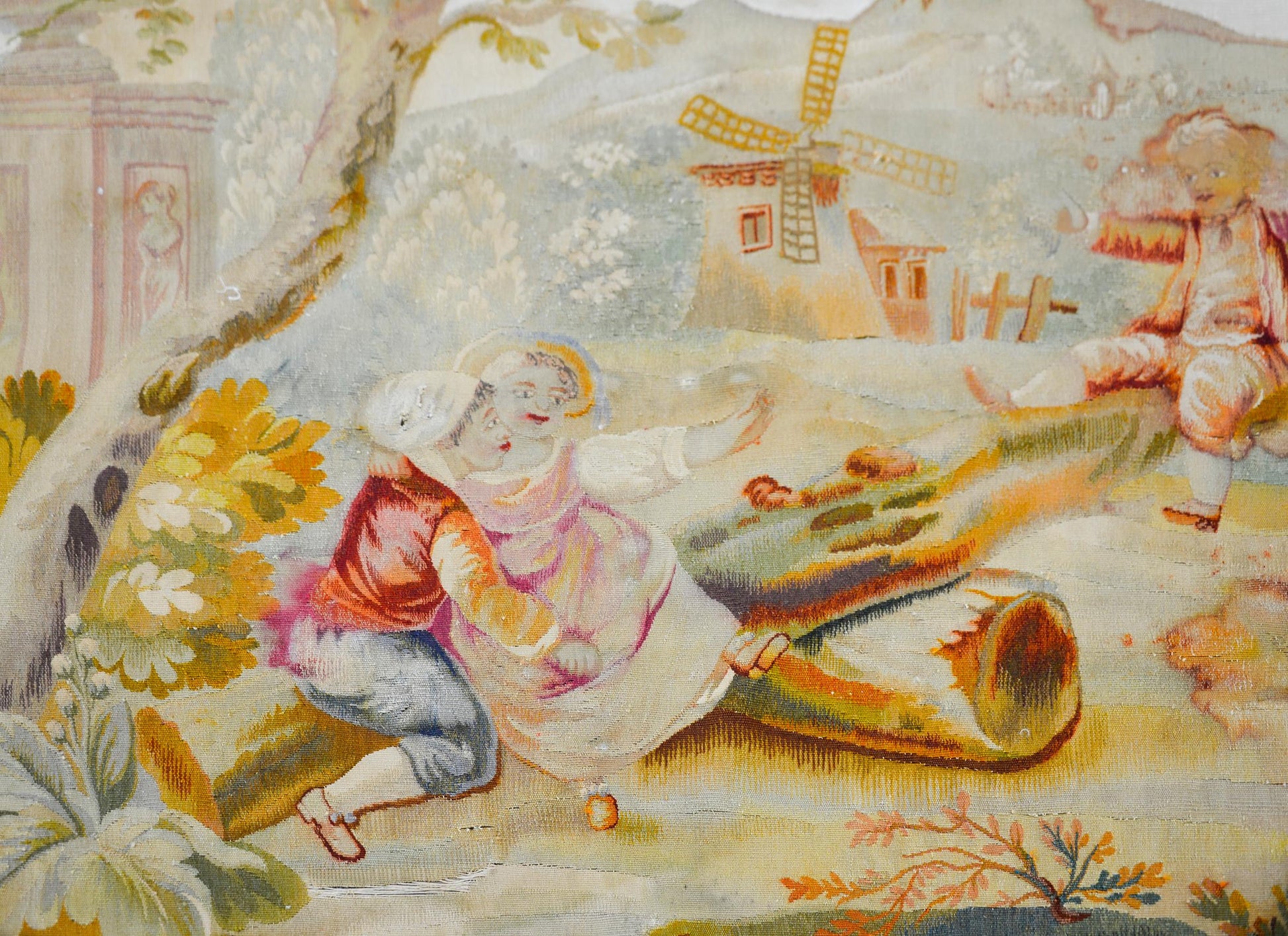 19th Century French Aubusson Rug For Sale