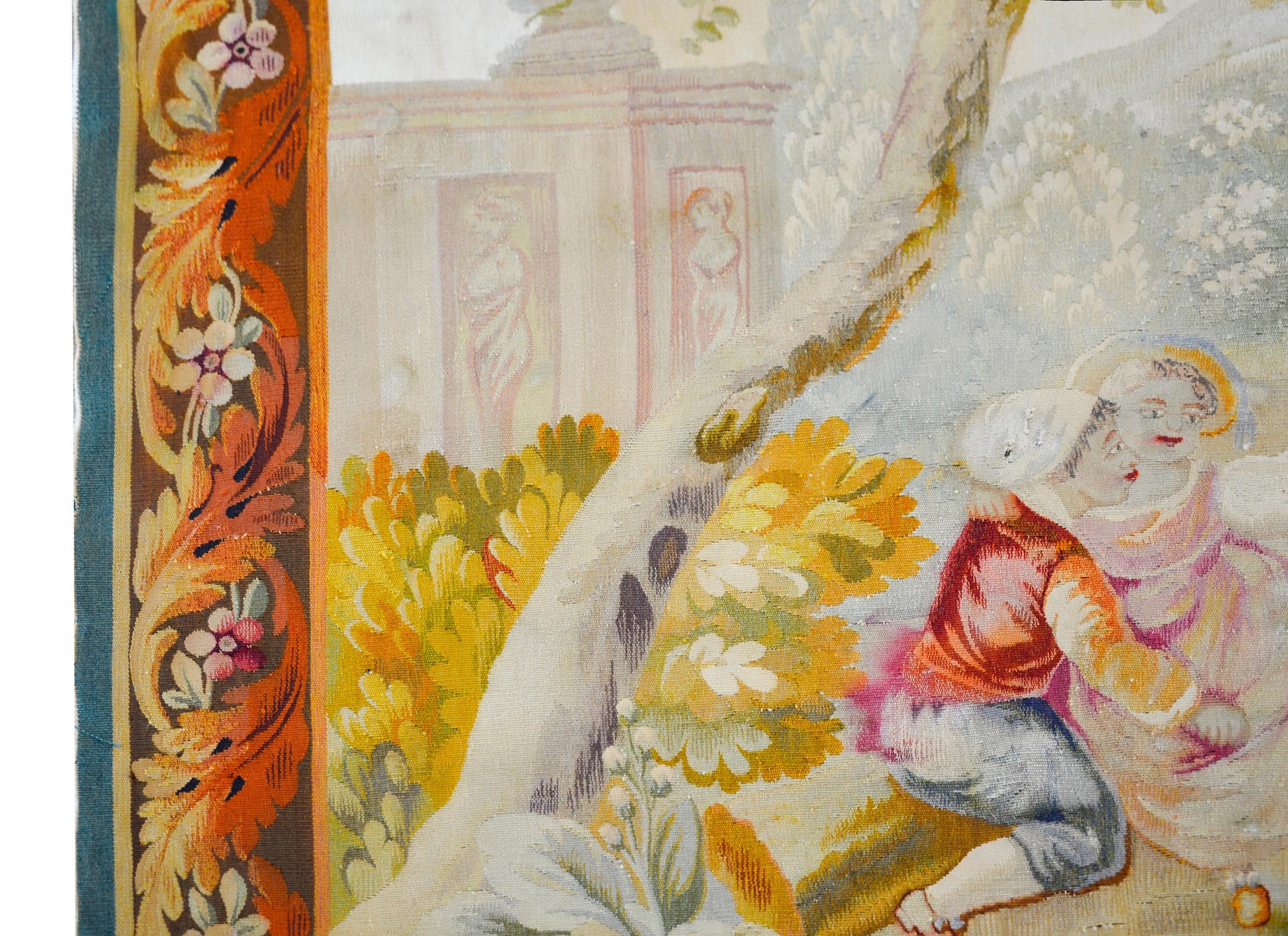 19th Century French Aubusson Rug For Sale