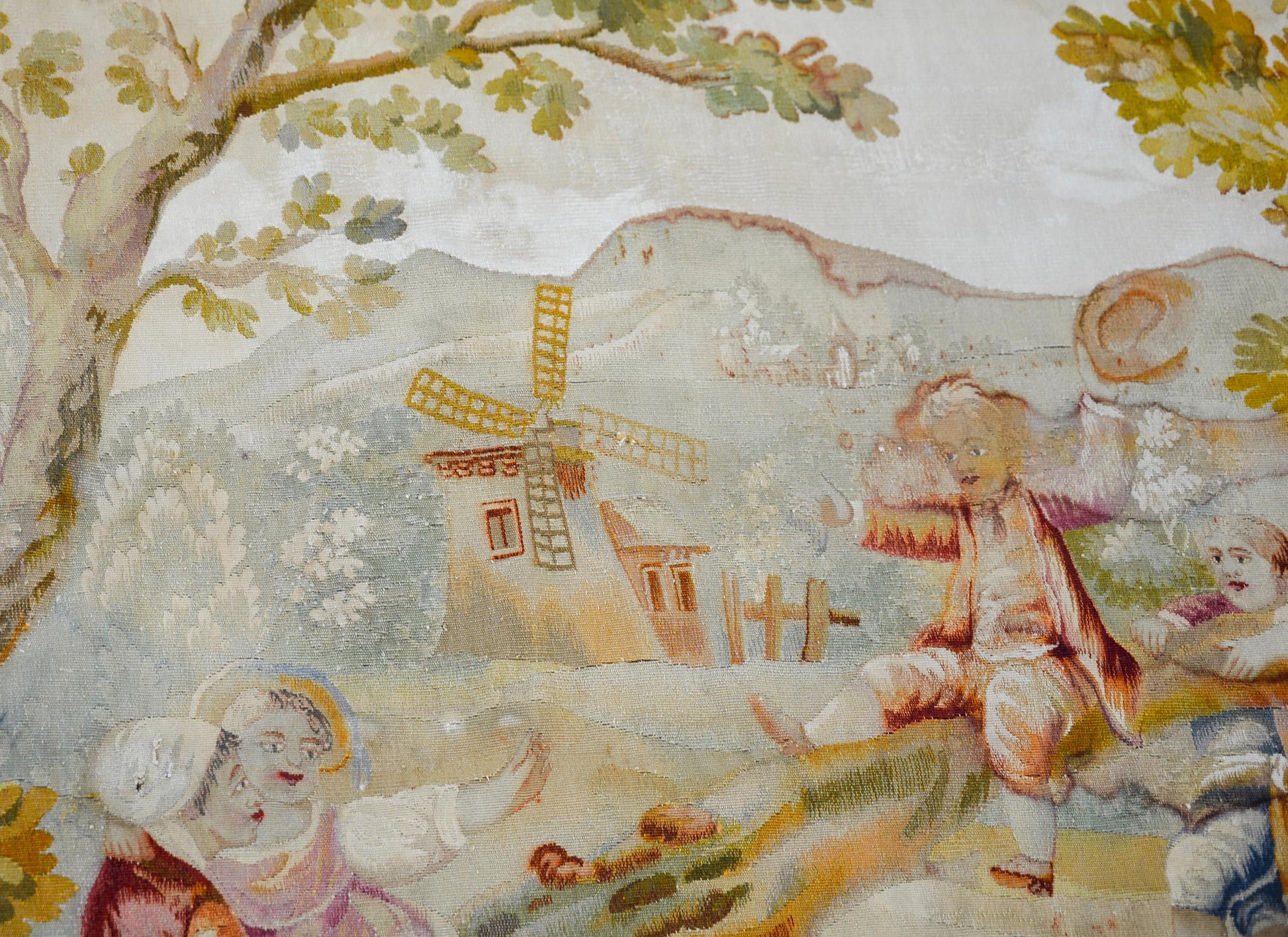 19th Century French Aubusson Rug For Sale