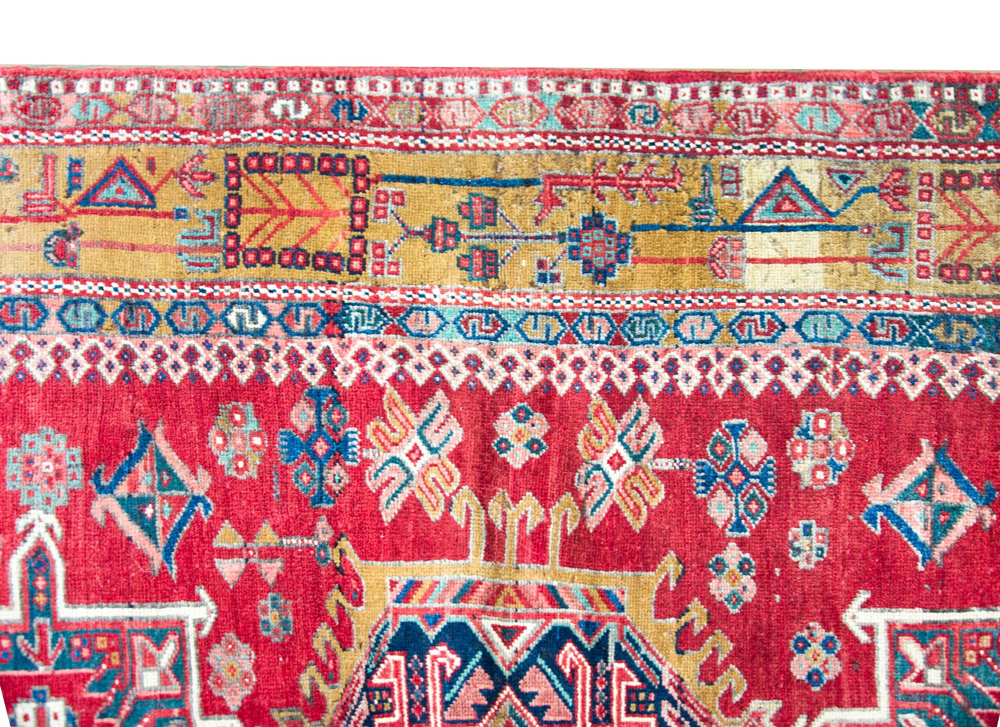 Early 20th Century Persian Karaja Rug For Sale
