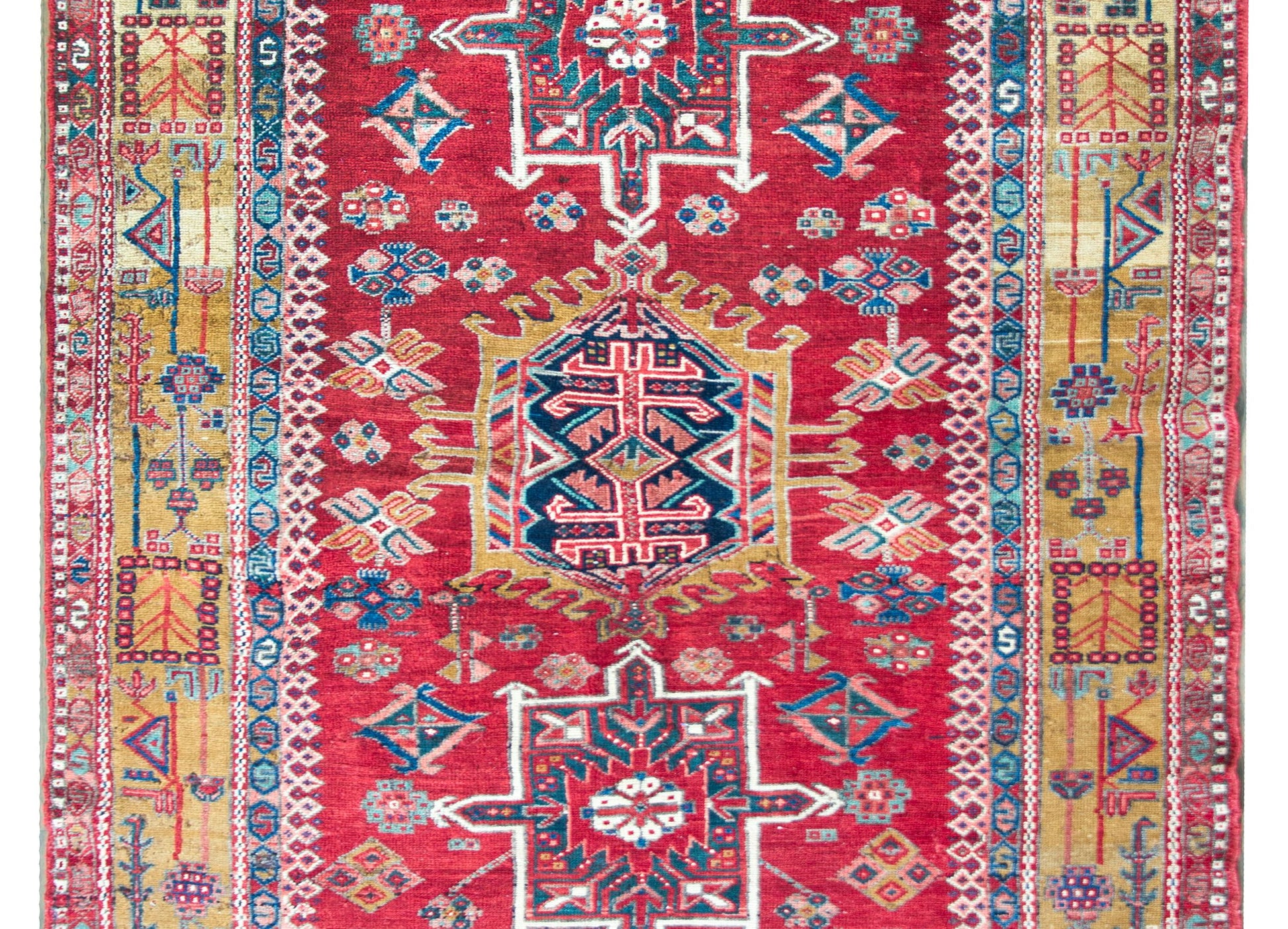 Early 20th Century Persian Karaja Rug For Sale