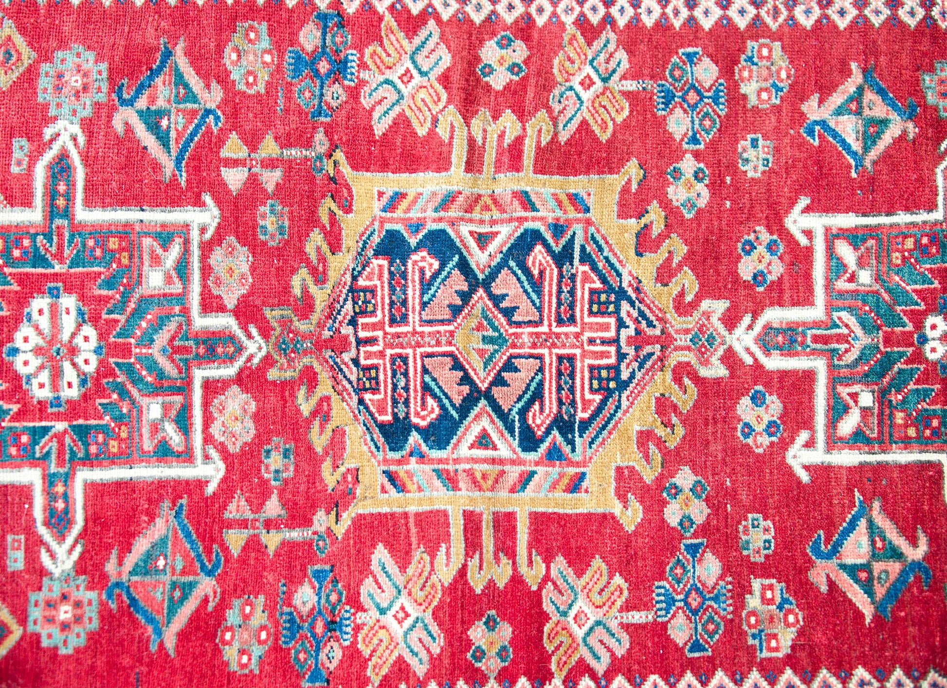 Early 20th Century Persian Karaja Rug For Sale