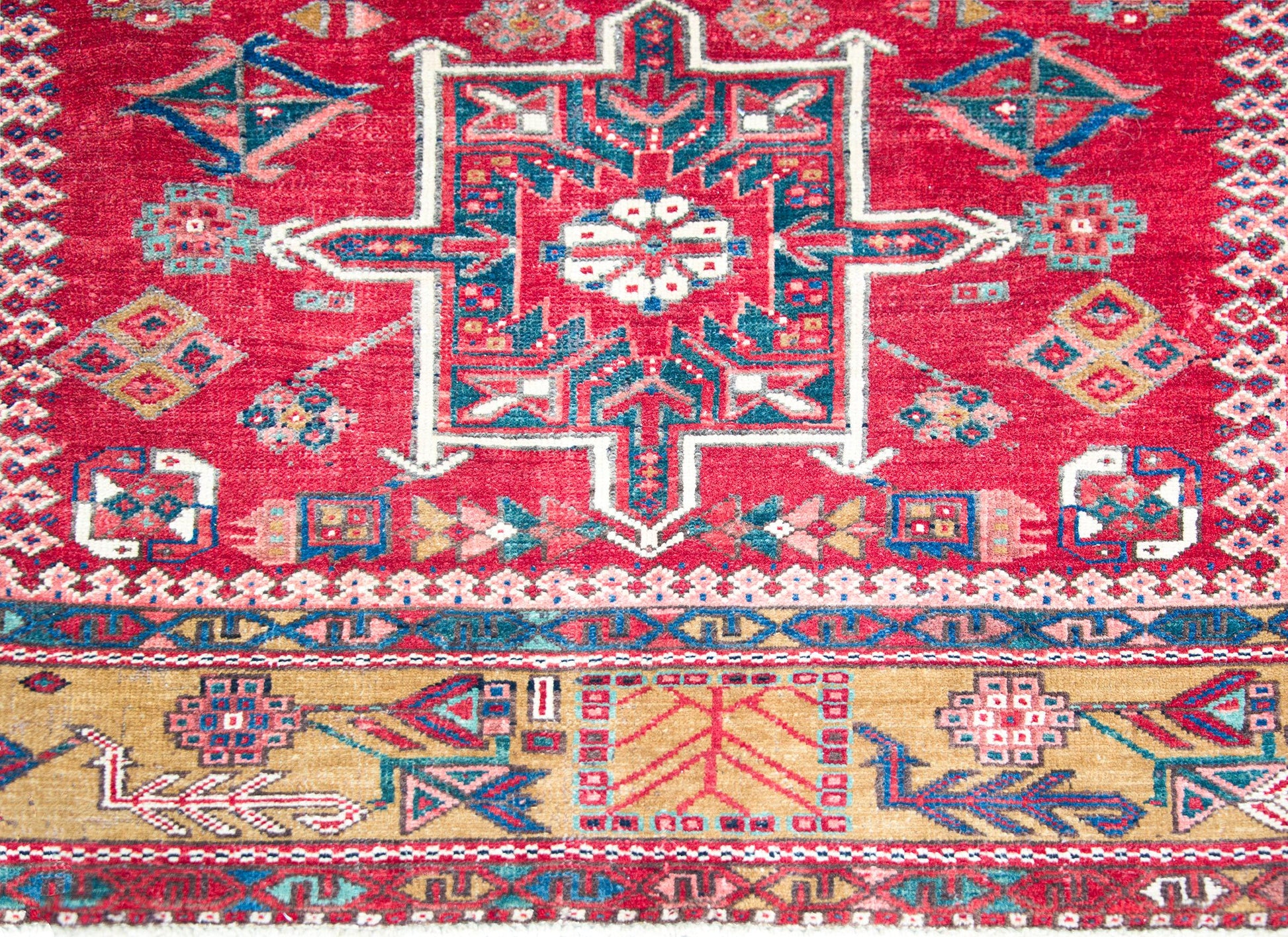 Early 20th Century Persian Karaja Rug For Sale