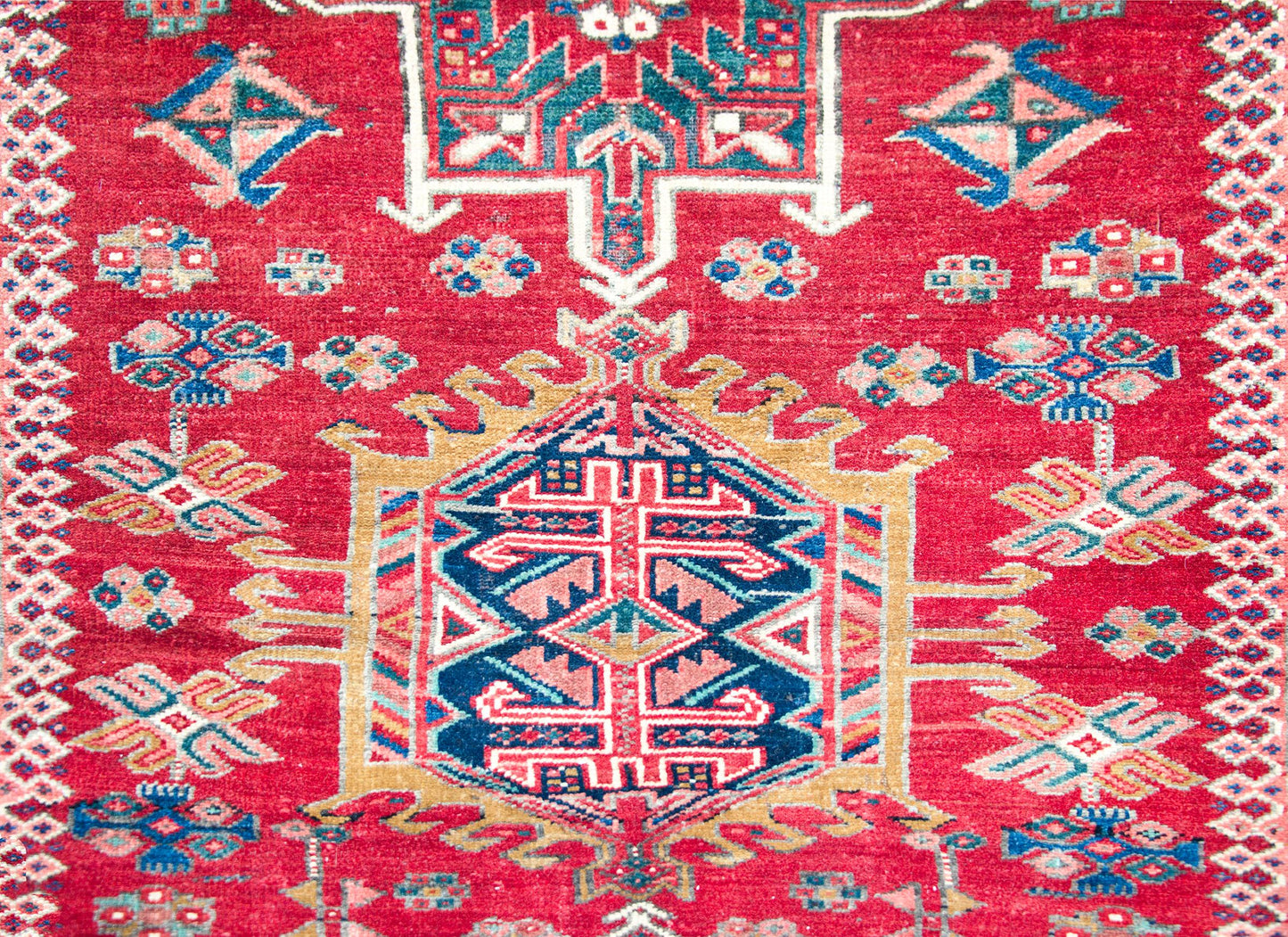 Early 20th Century Persian Karaja Rug For Sale