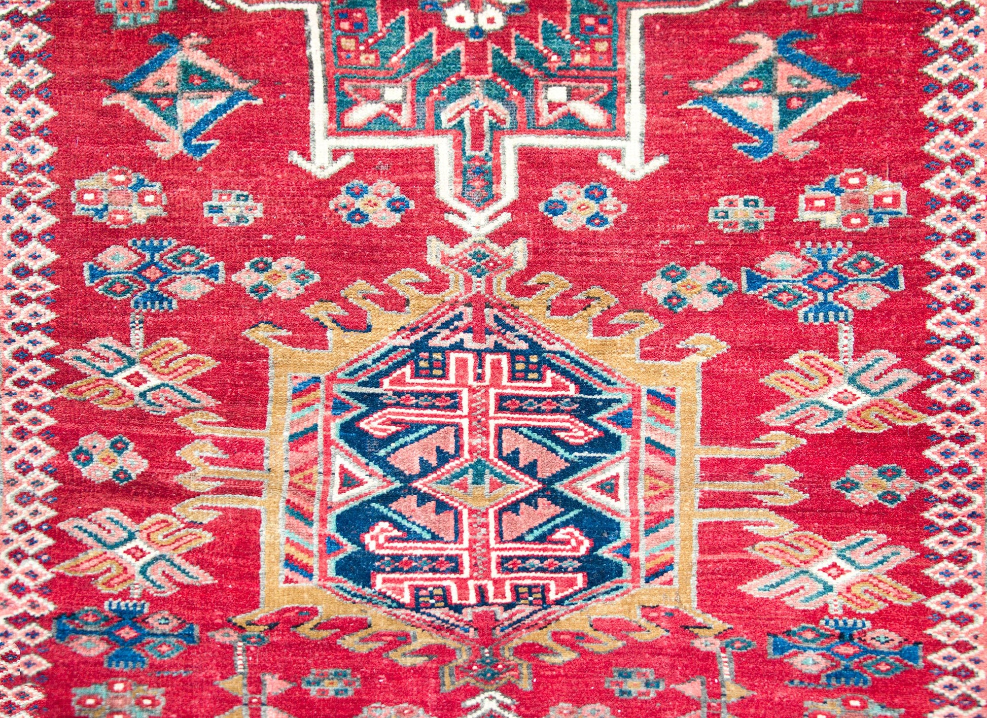 Early 20th Century Persian Karaja Rug For Sale