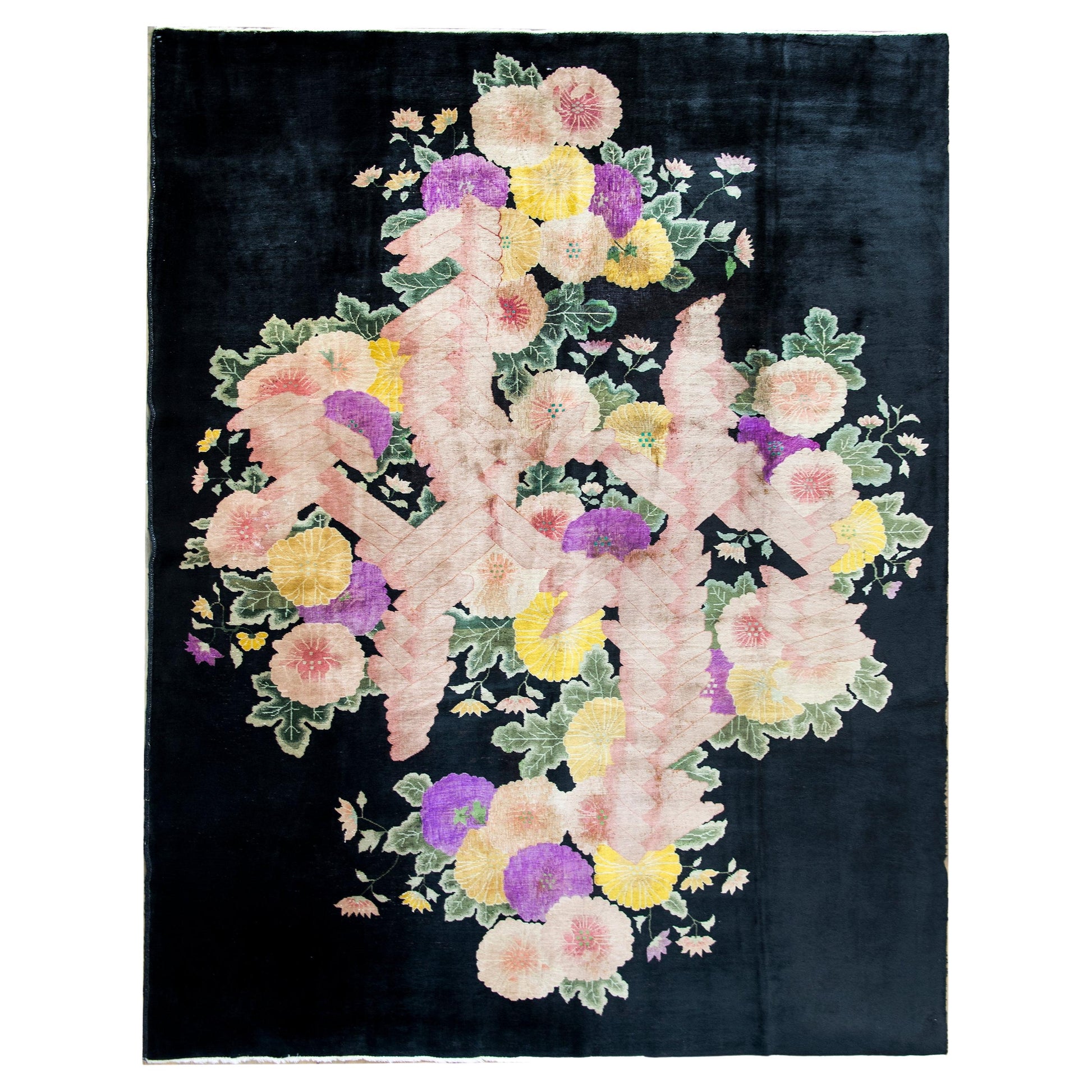 Early 20th Century Chinese Art Deco Rug For Sale