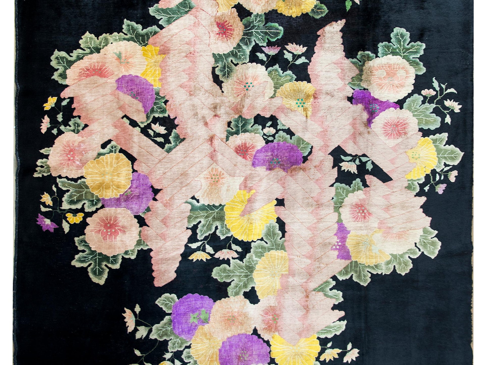 Early 20th Century Chinese Art Deco Rug For Sale