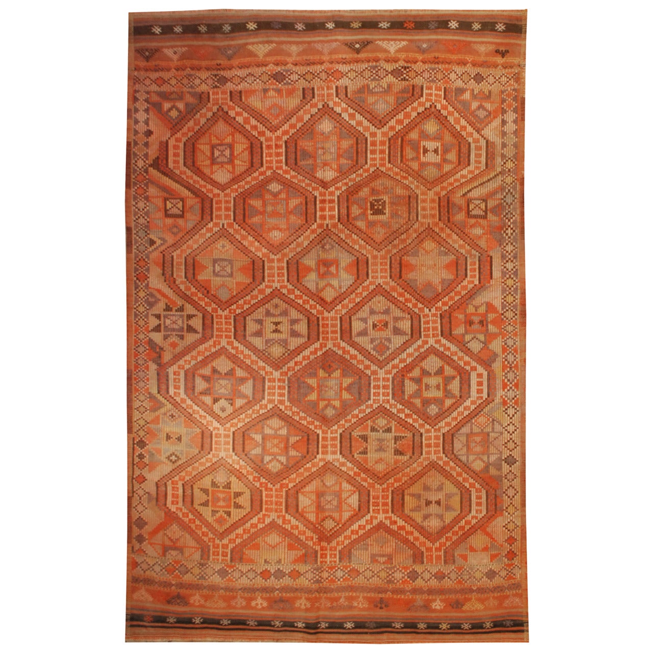 Vintage Verneh Kilim Rug For Sale