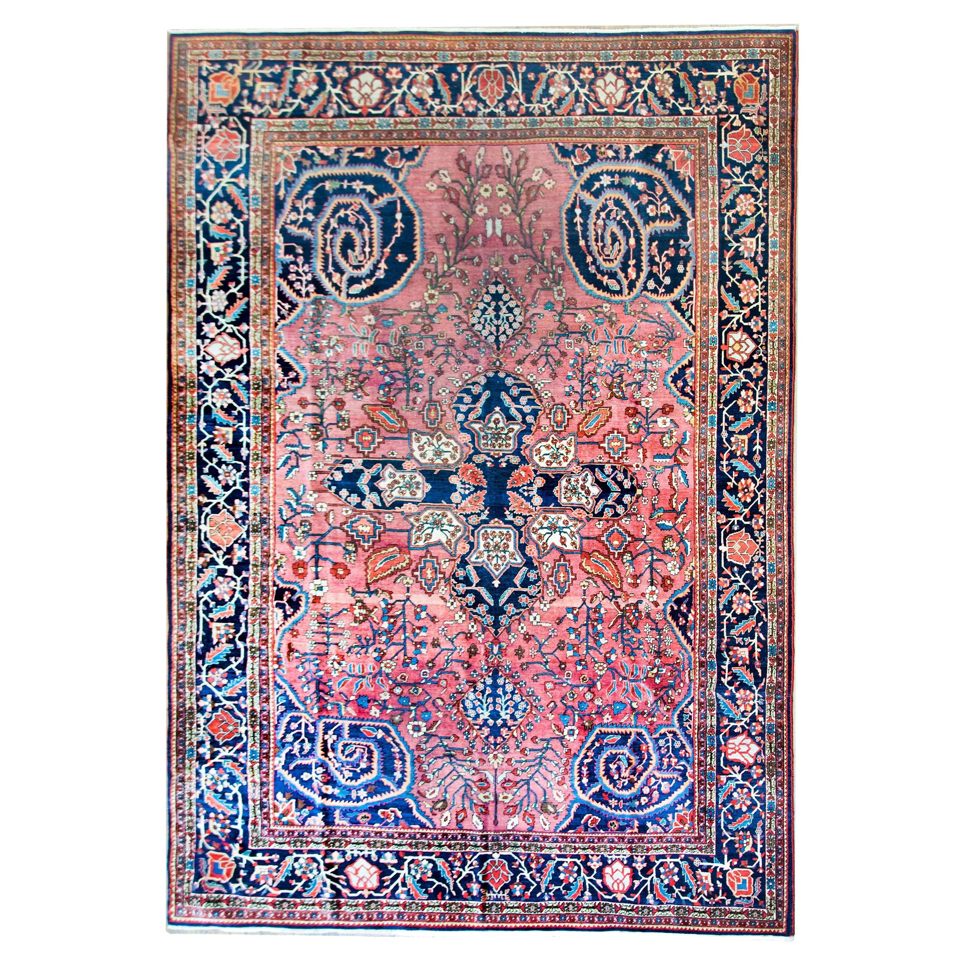 Early 20th Century Persian Sarouk Farahan Rug For Sale