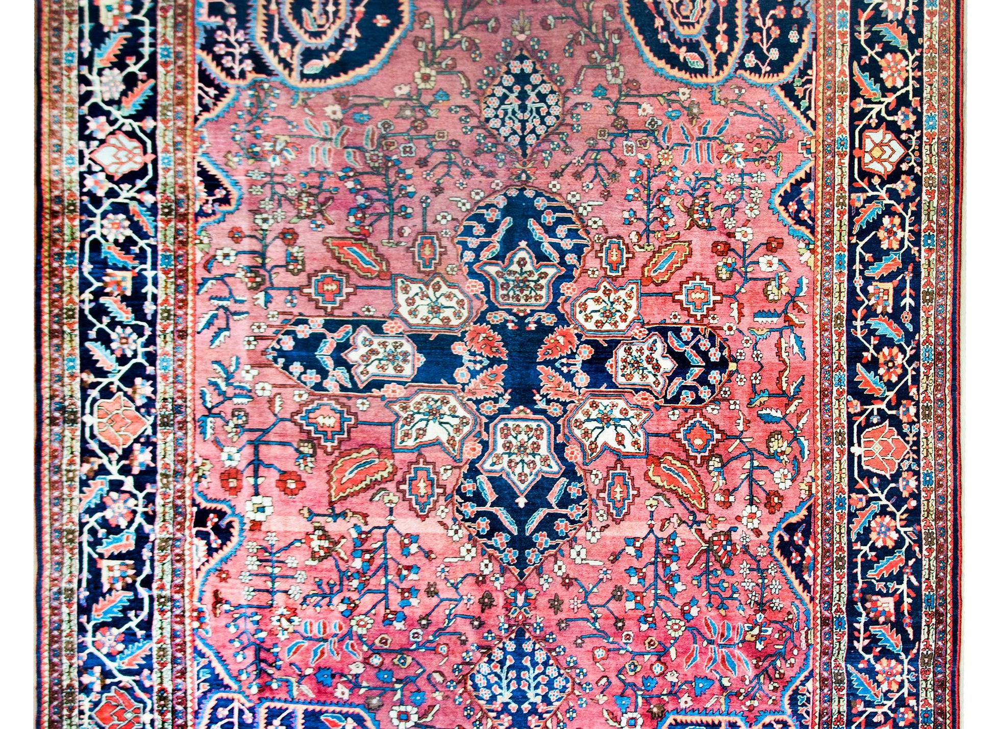Early 20th Century Persian Sarouk Farahan Rug For Sale
