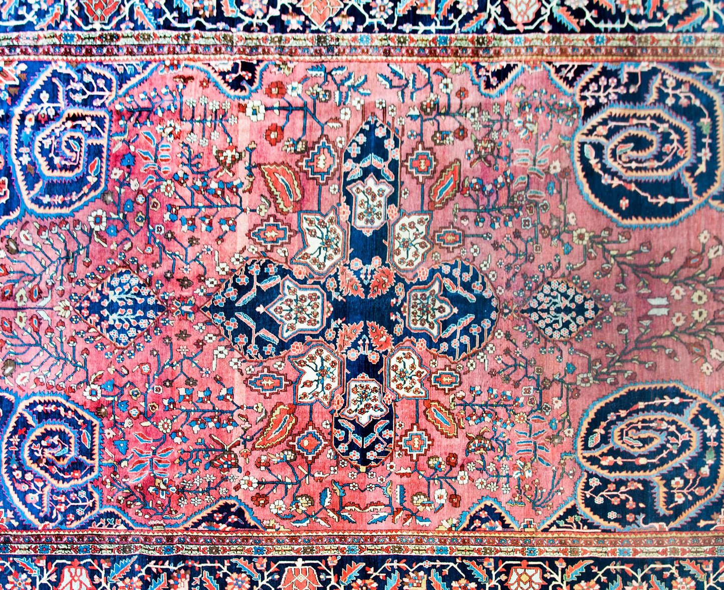 Early 20th Century Persian Sarouk Farahan Rug For Sale