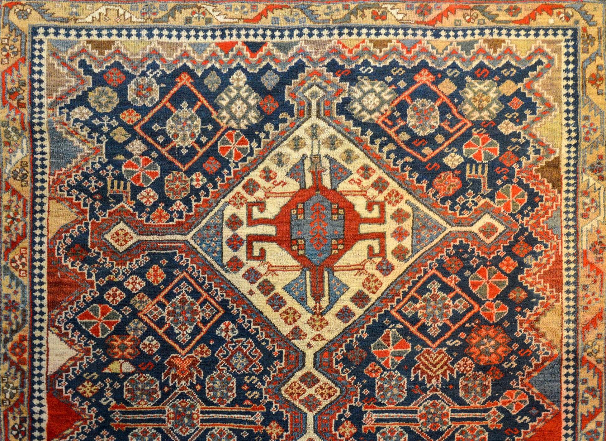 Extraordinary Early 20th Century Ghashgaei Rug For Sale