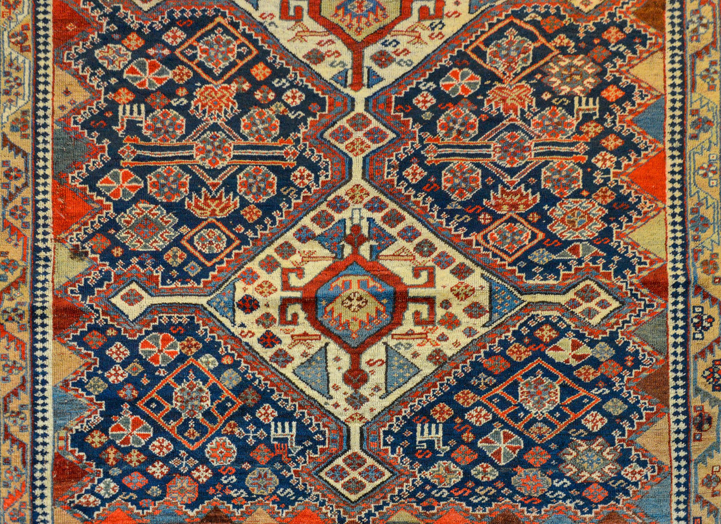 Extraordinary Early 20th Century Ghashgaei Rug For Sale