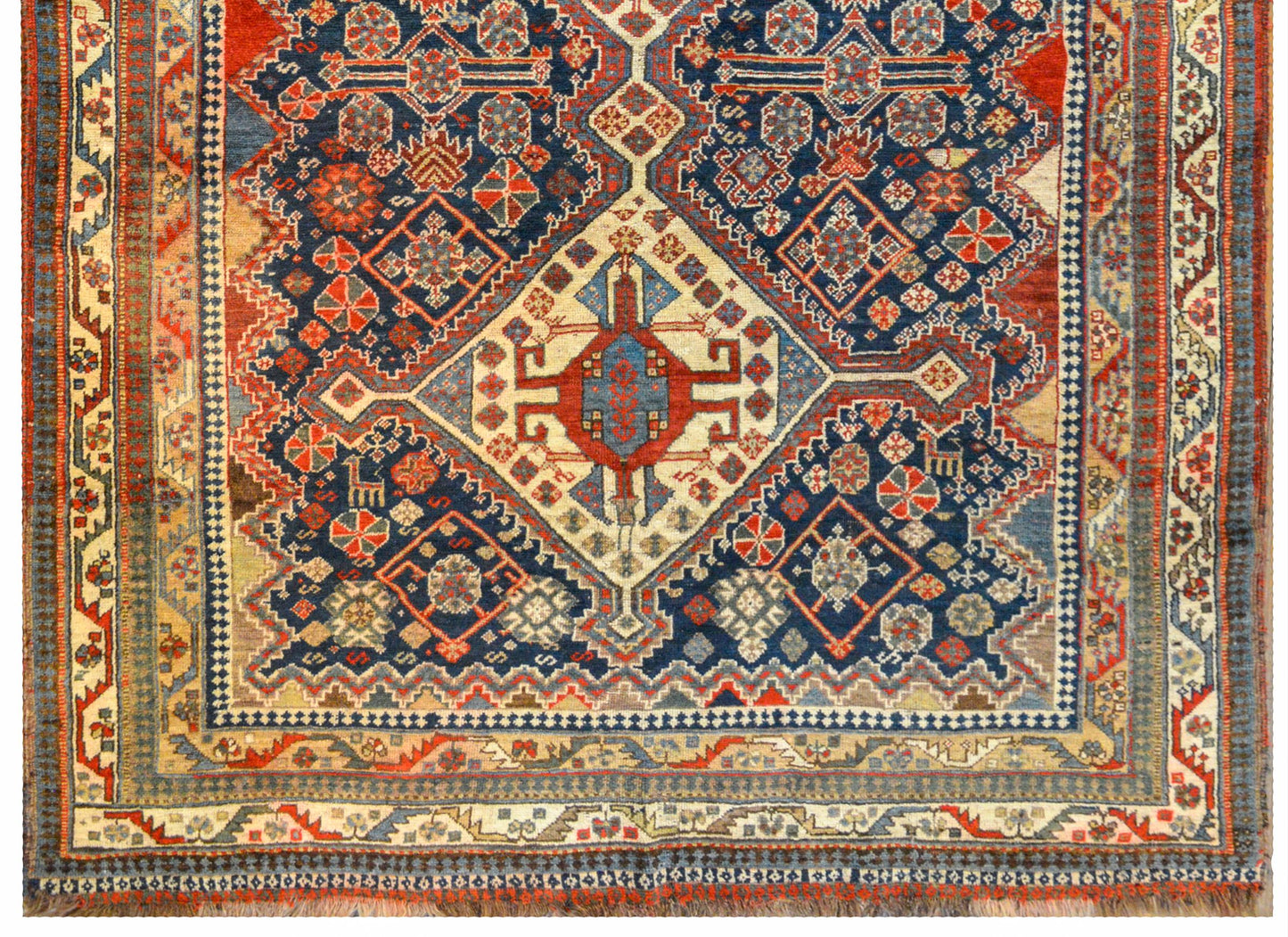 Extraordinary Early 20th Century Ghashgaei Rug For Sale