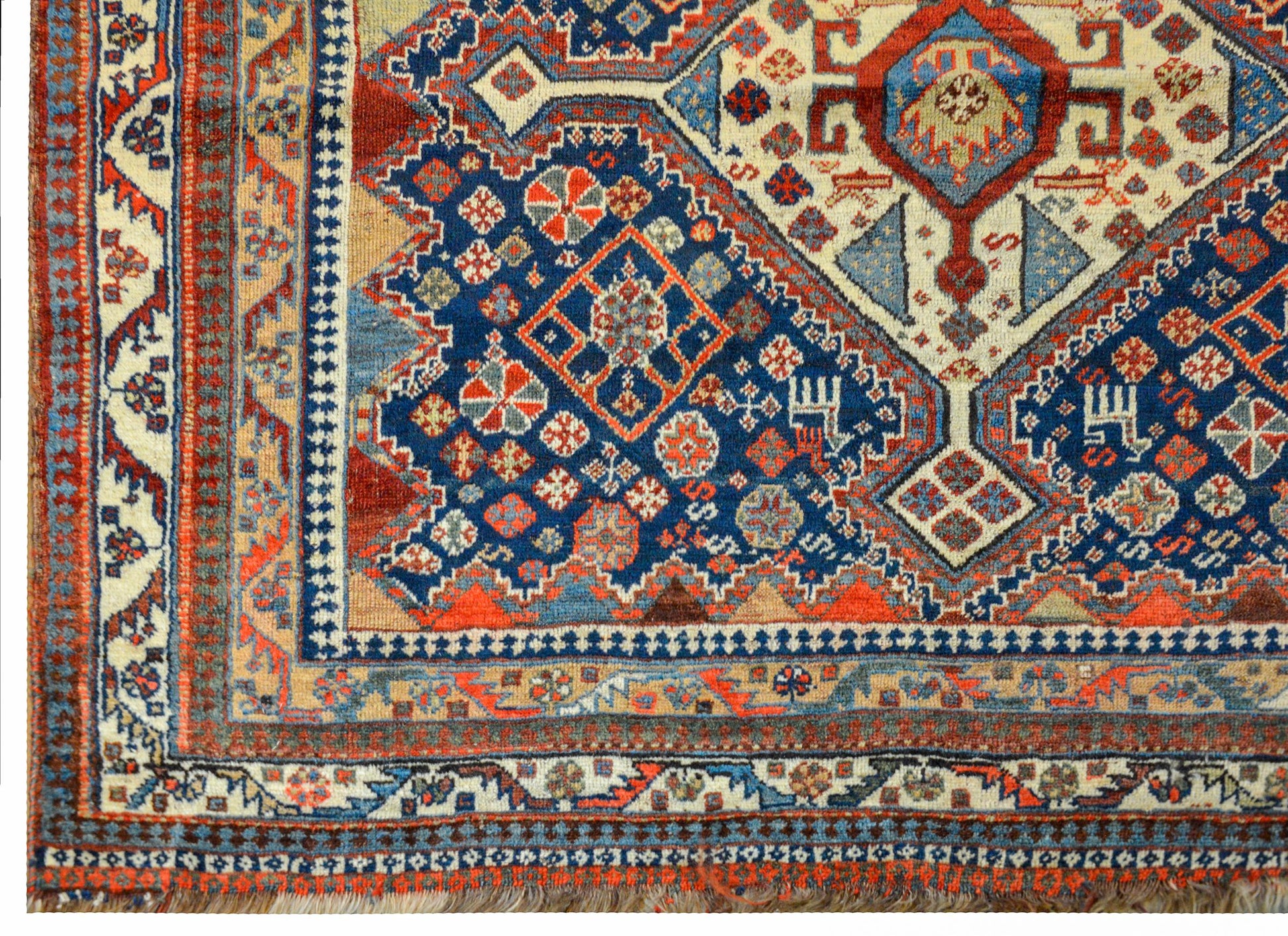 Extraordinary Early 20th Century Ghashgaei Rug For Sale