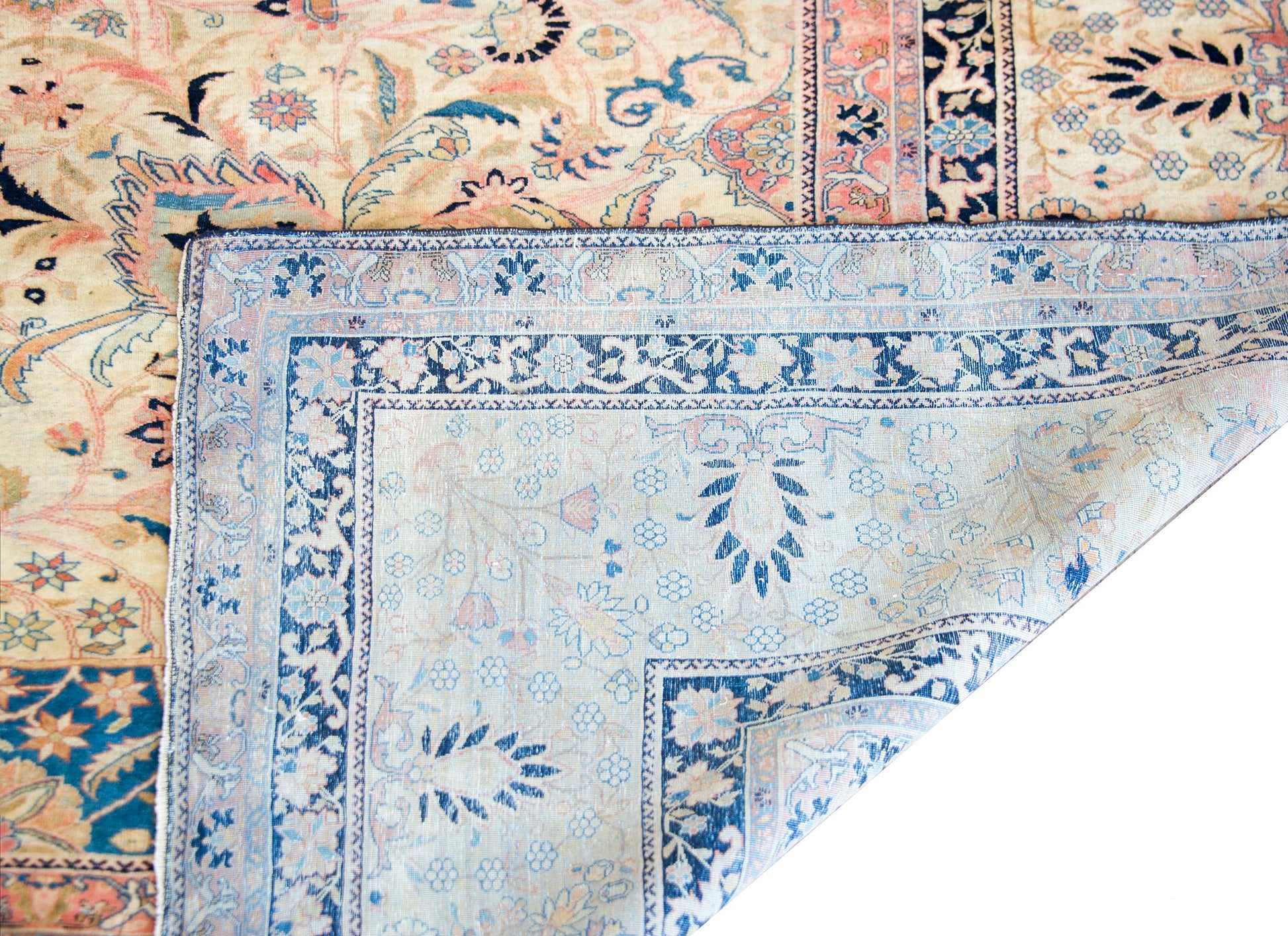 Rare 19th Century Mohtasham Kashan Rug For Sale