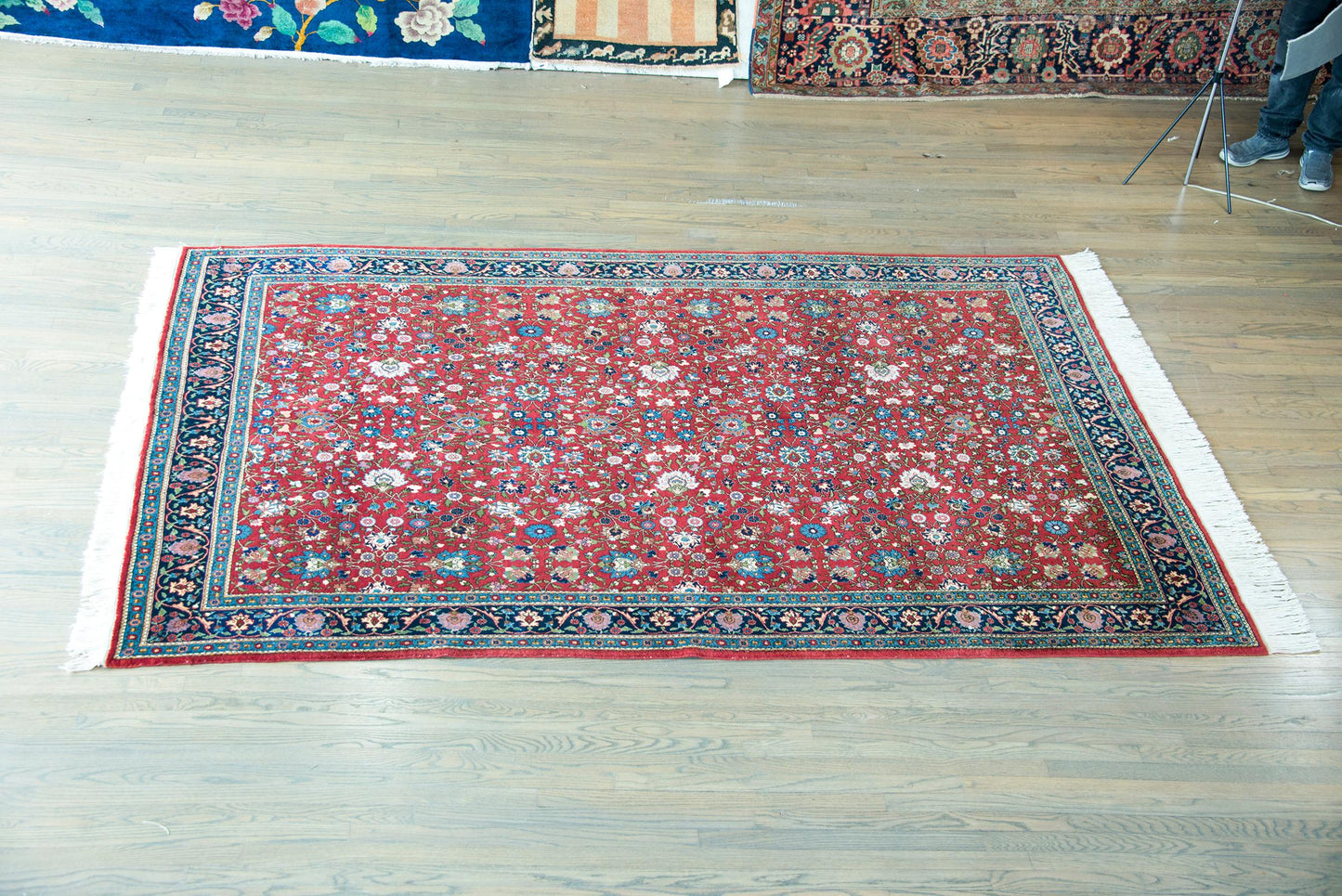 Vintage Persian Varamin Rug For Sale
