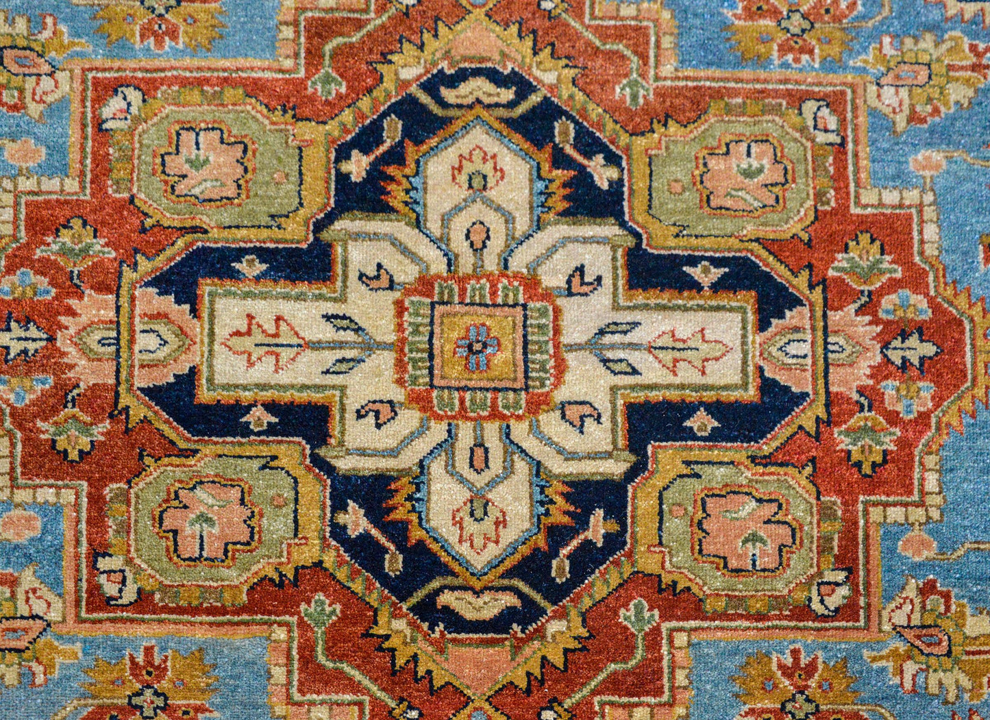Hand Knotted Heriz-Style Rug For Sale