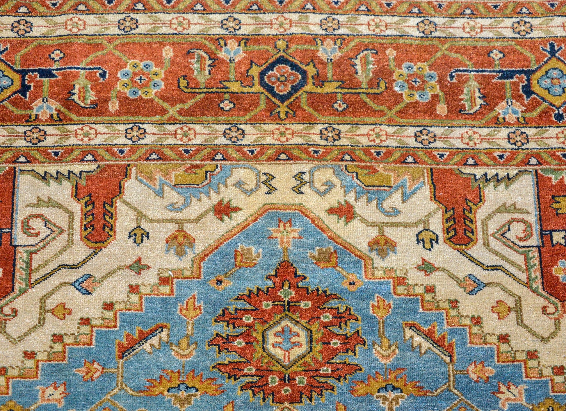 Hand Knotted Heriz-Style Rug For Sale